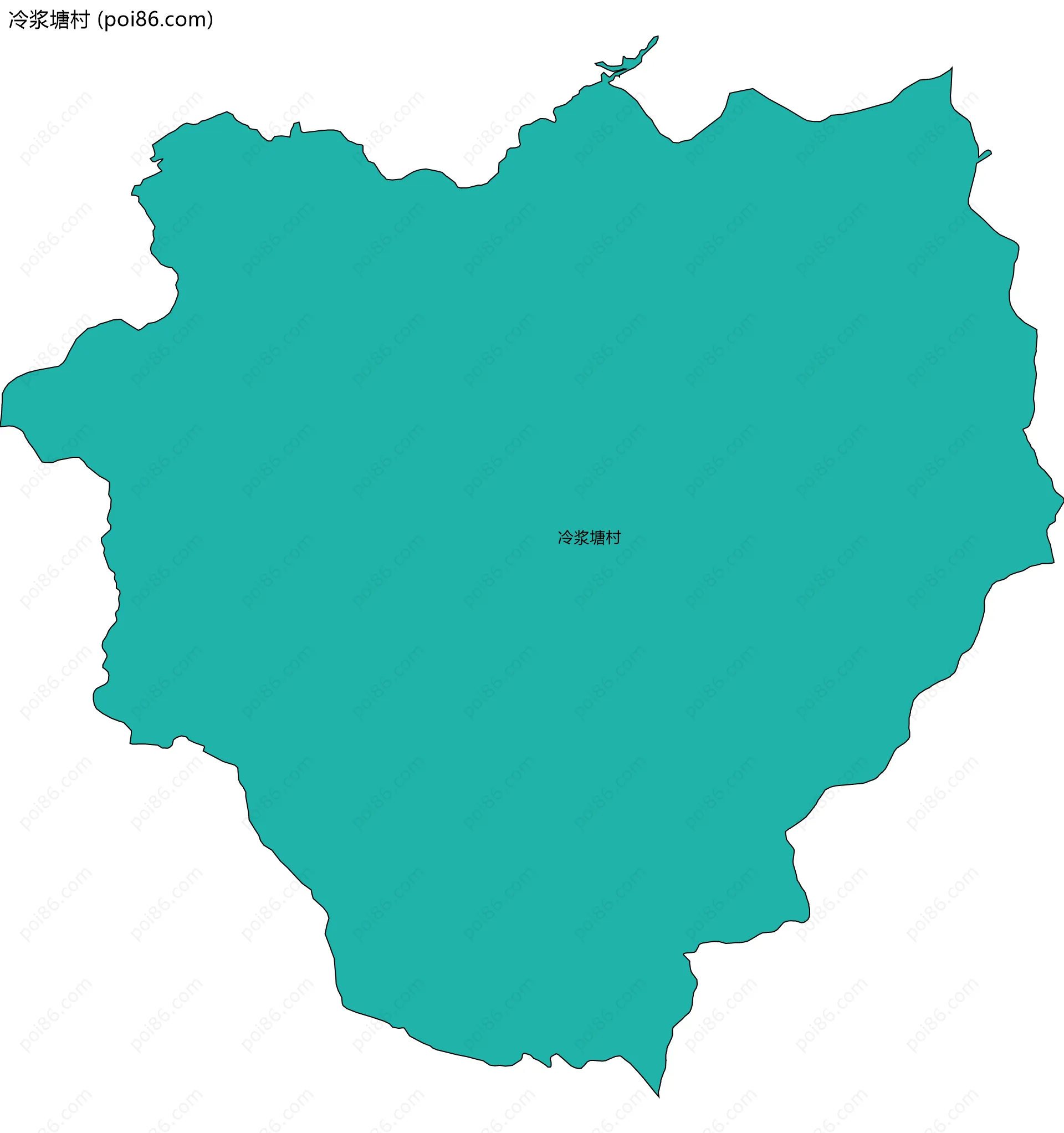 冷浆塘村边界地图