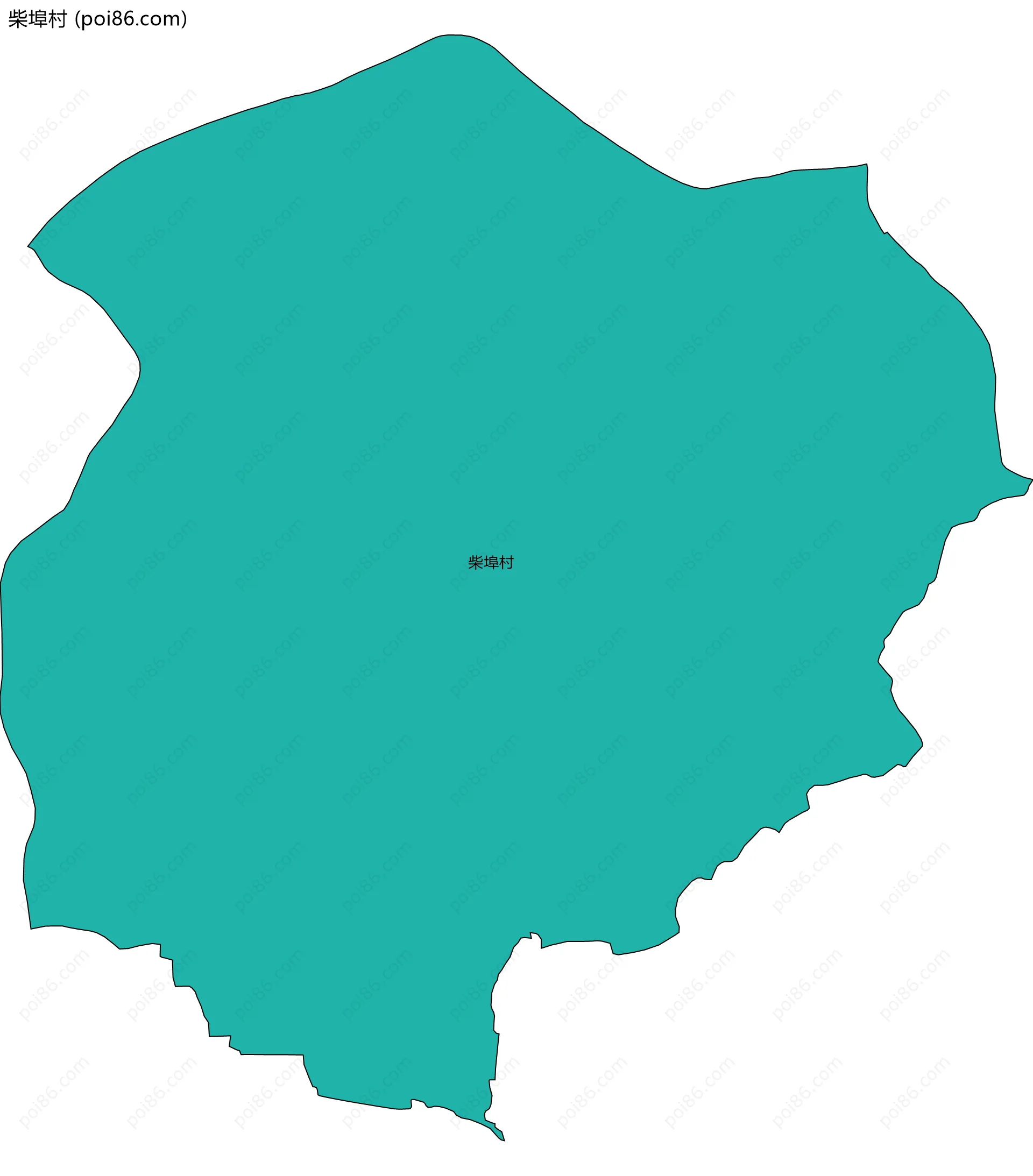 柴埠村边界地图
