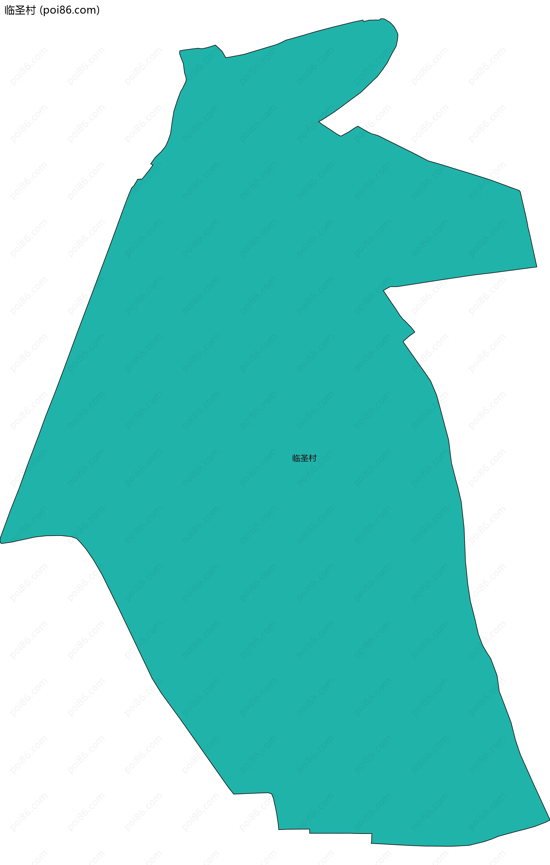 临圣村边界地图