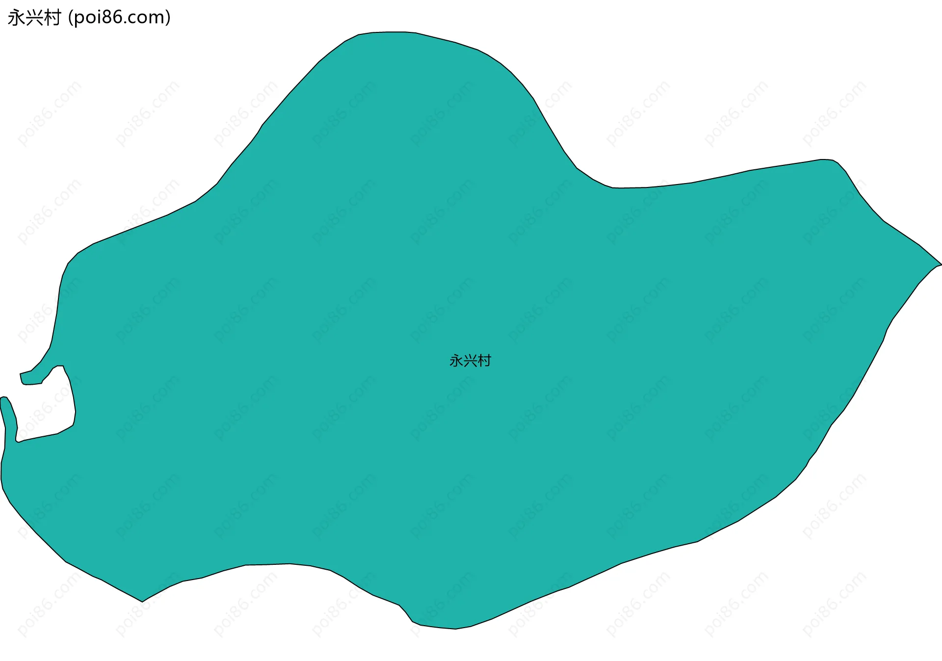 永兴村边界地图