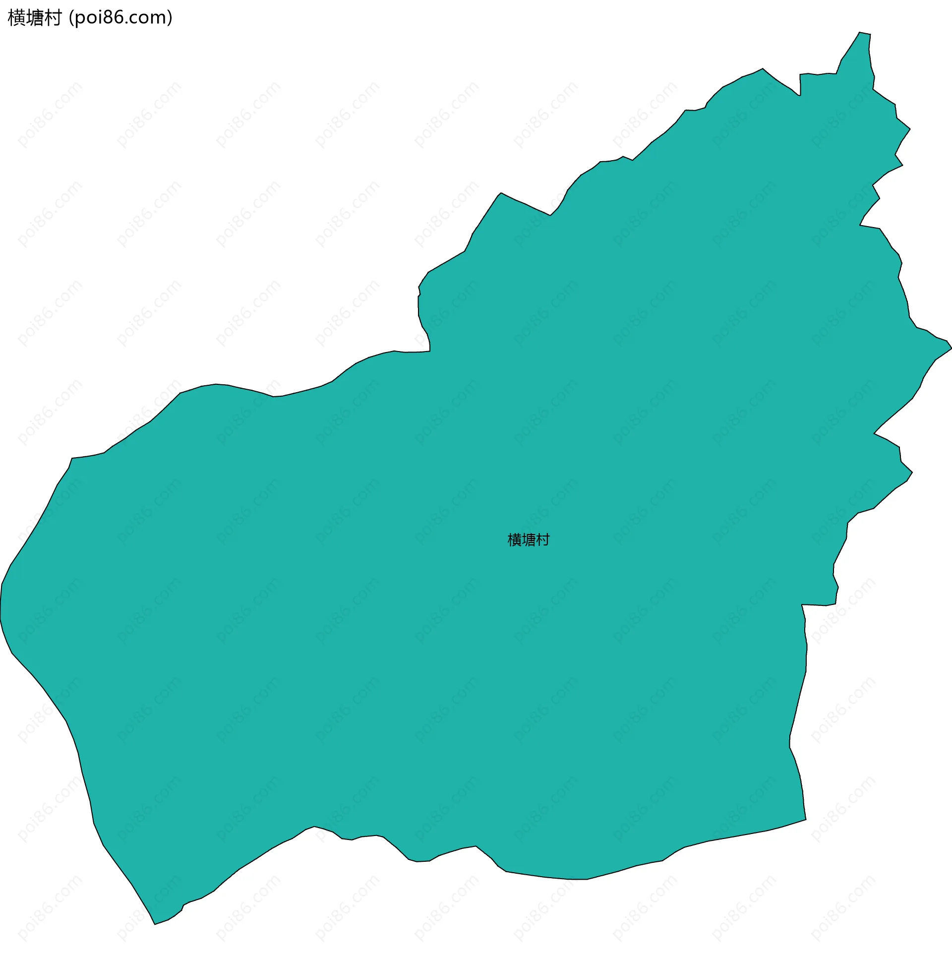 横塘村边界地图