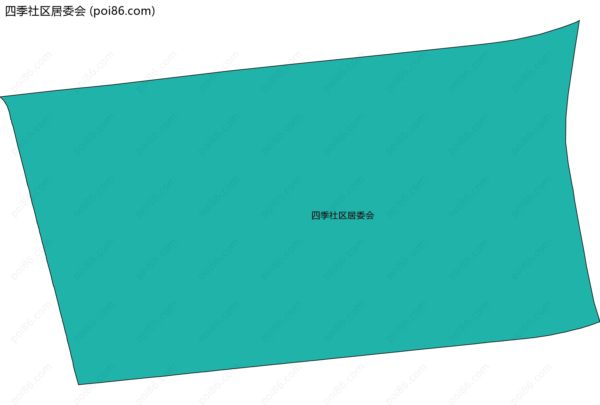 四季社区居委会边界地图