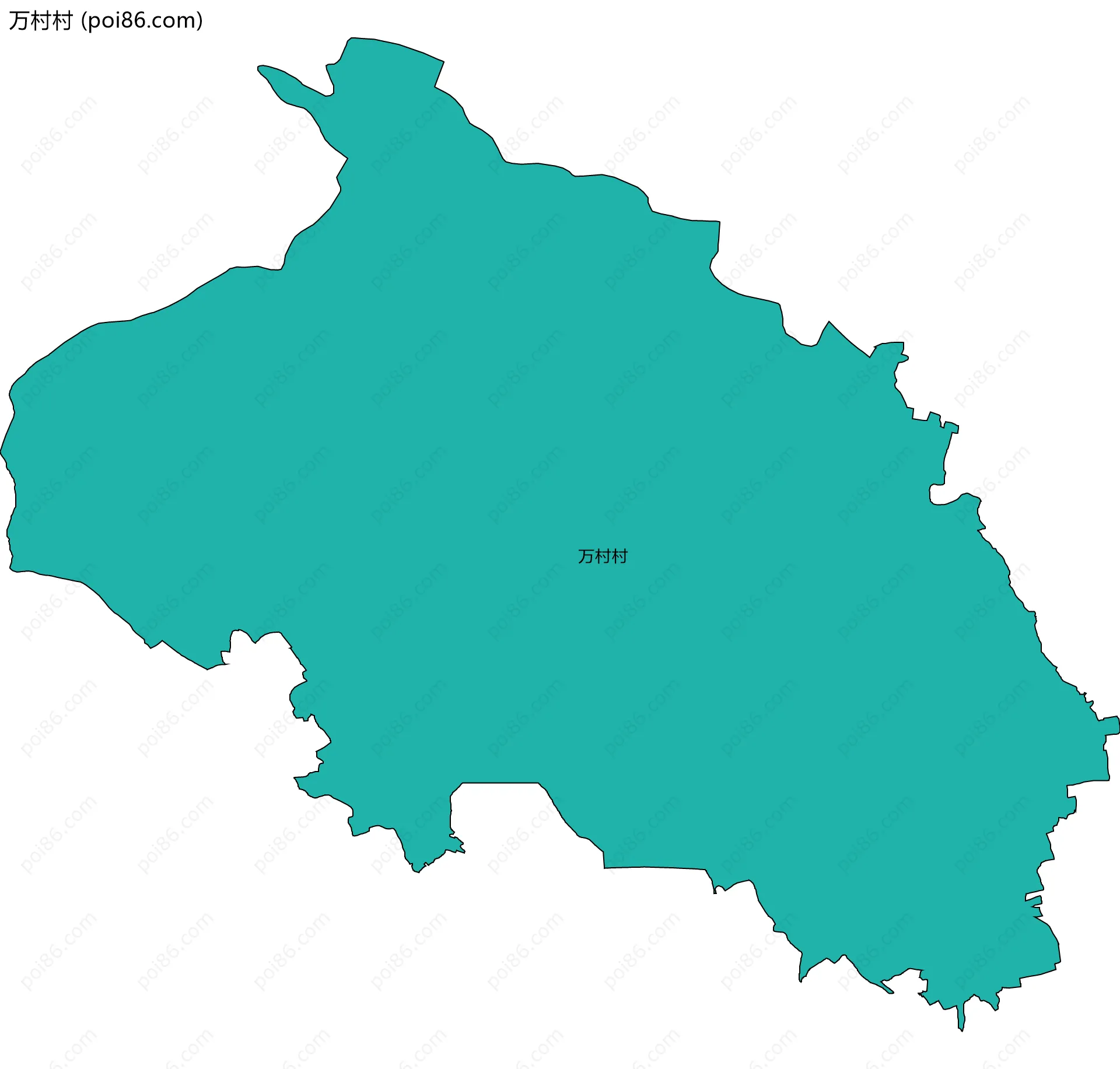 万村村边界地图