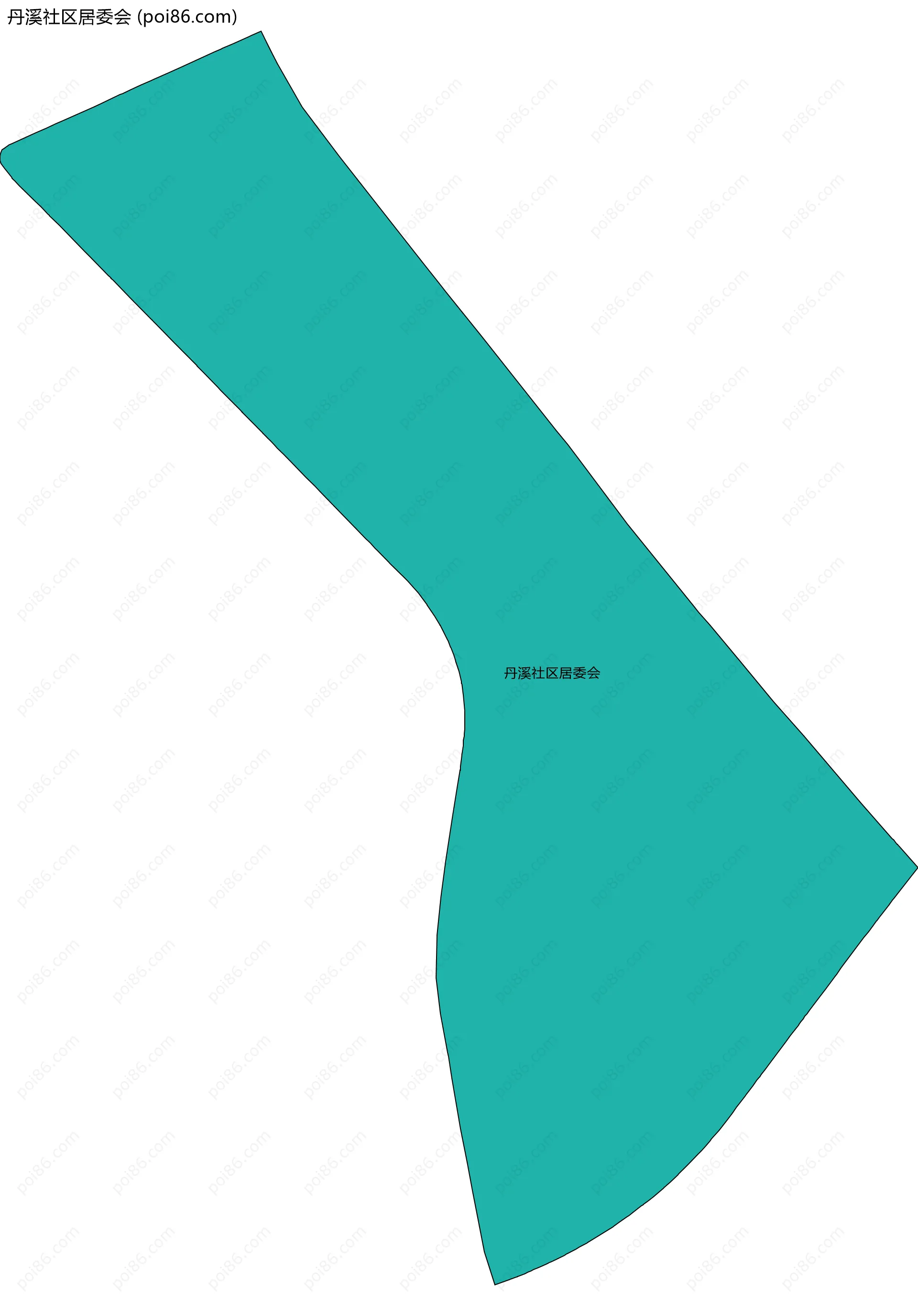 丹溪社区居委会边界地图