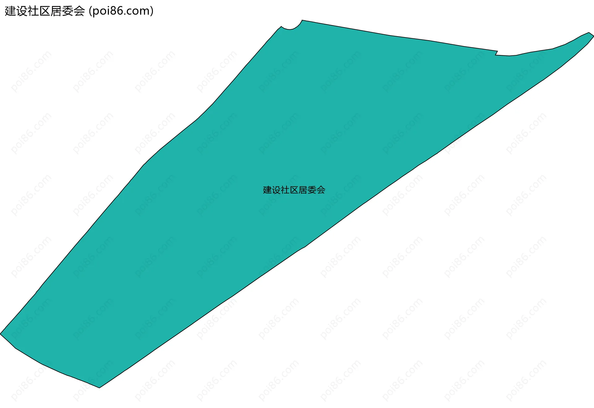 建设社区居委会边界地图