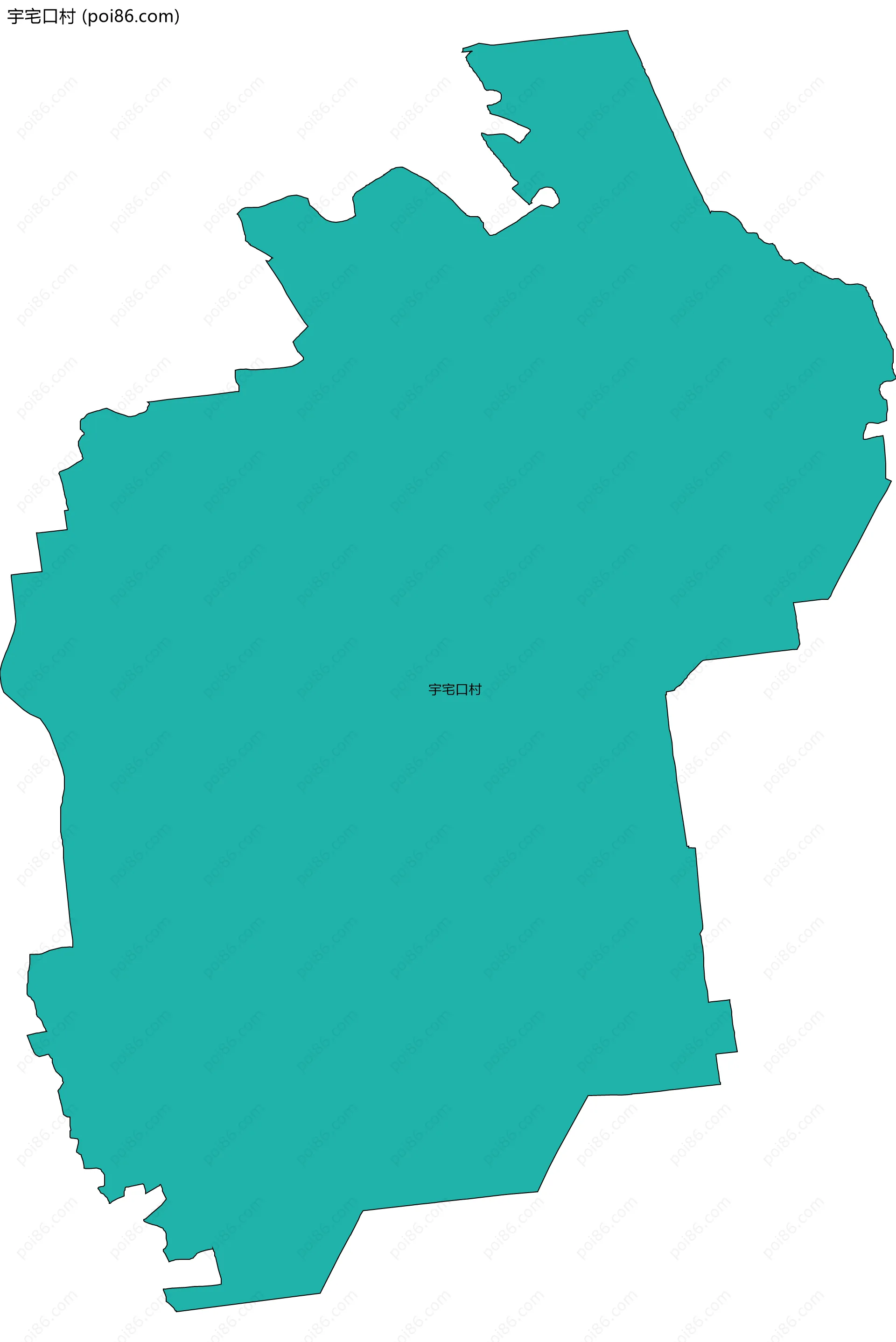 宇宅口村边界地图