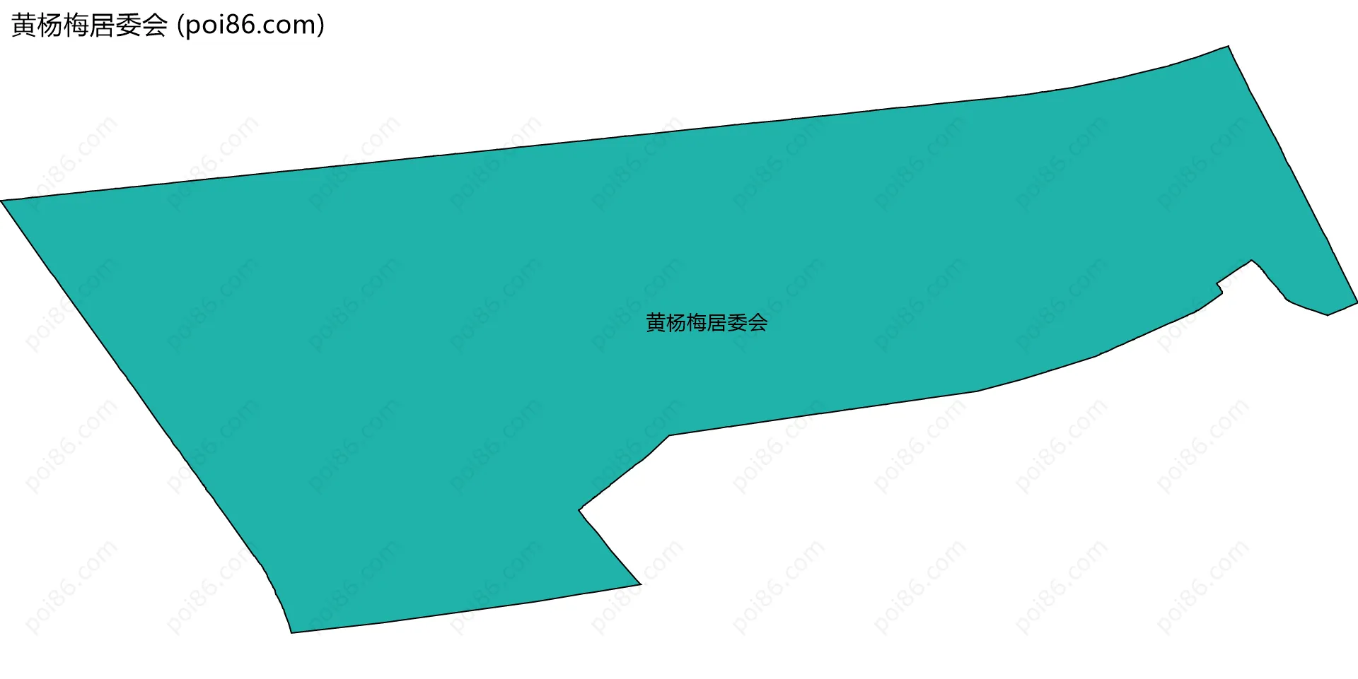 黄杨梅居委会边界地图