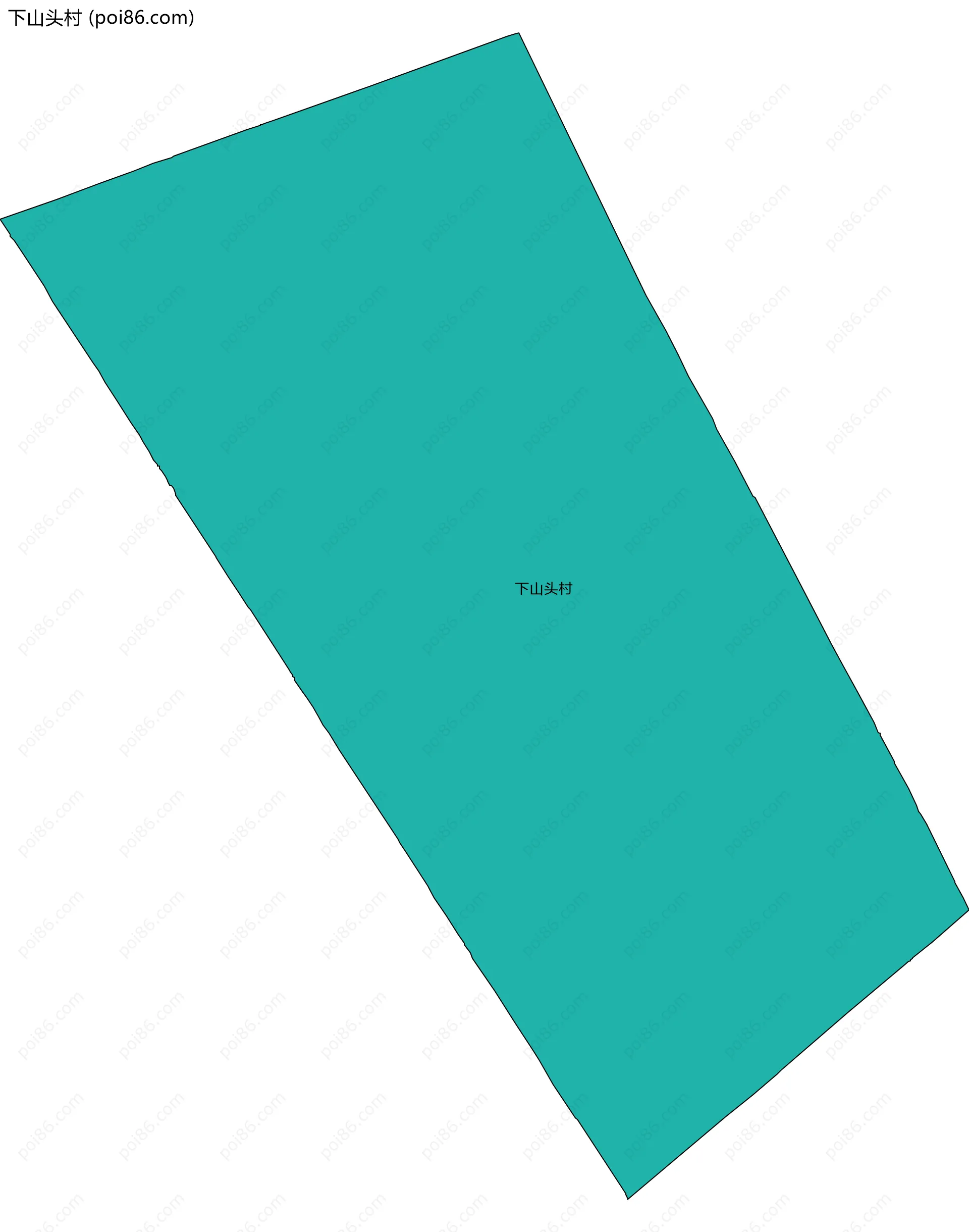 下山头村边界地图