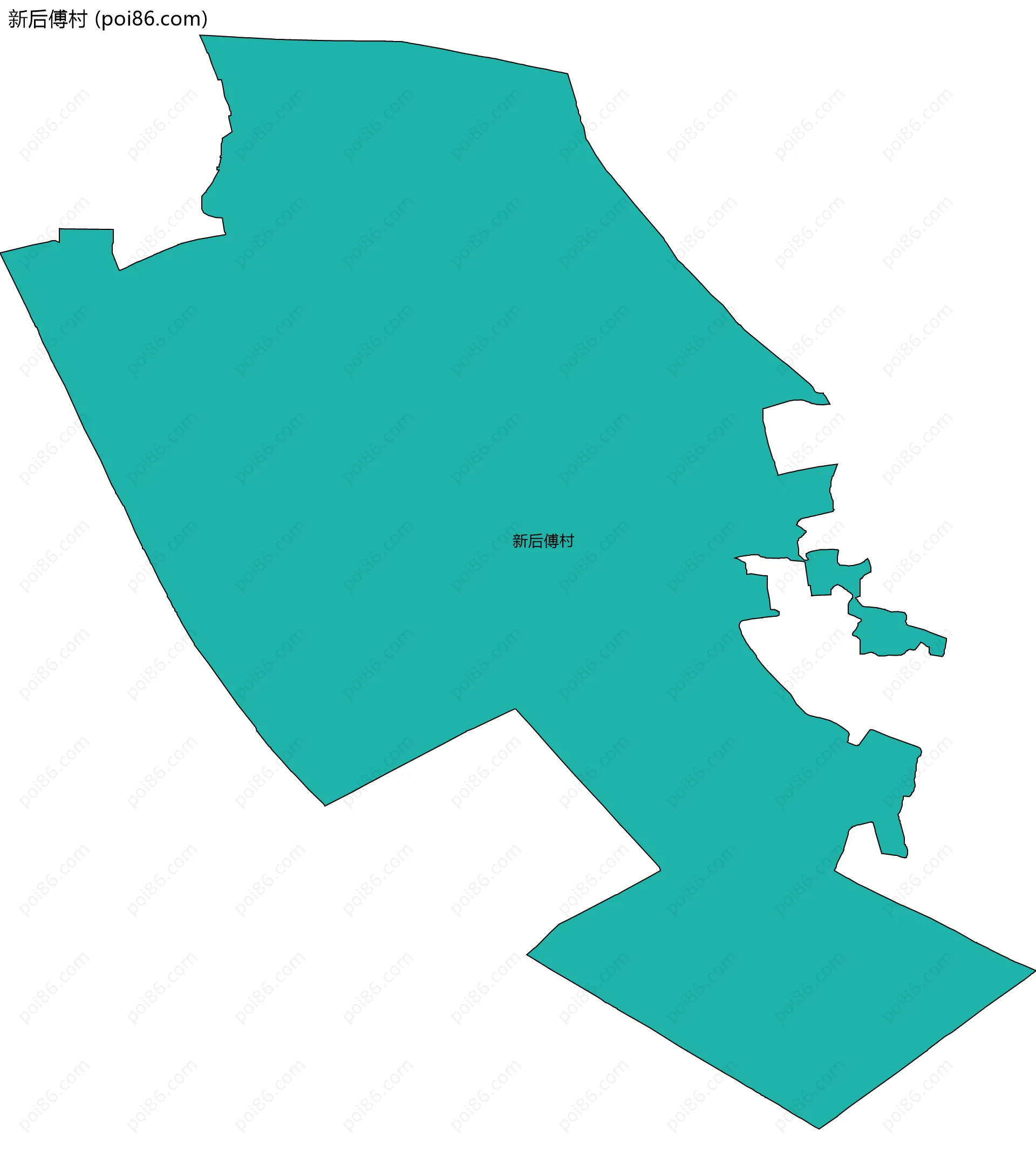 新后傅村边界地图