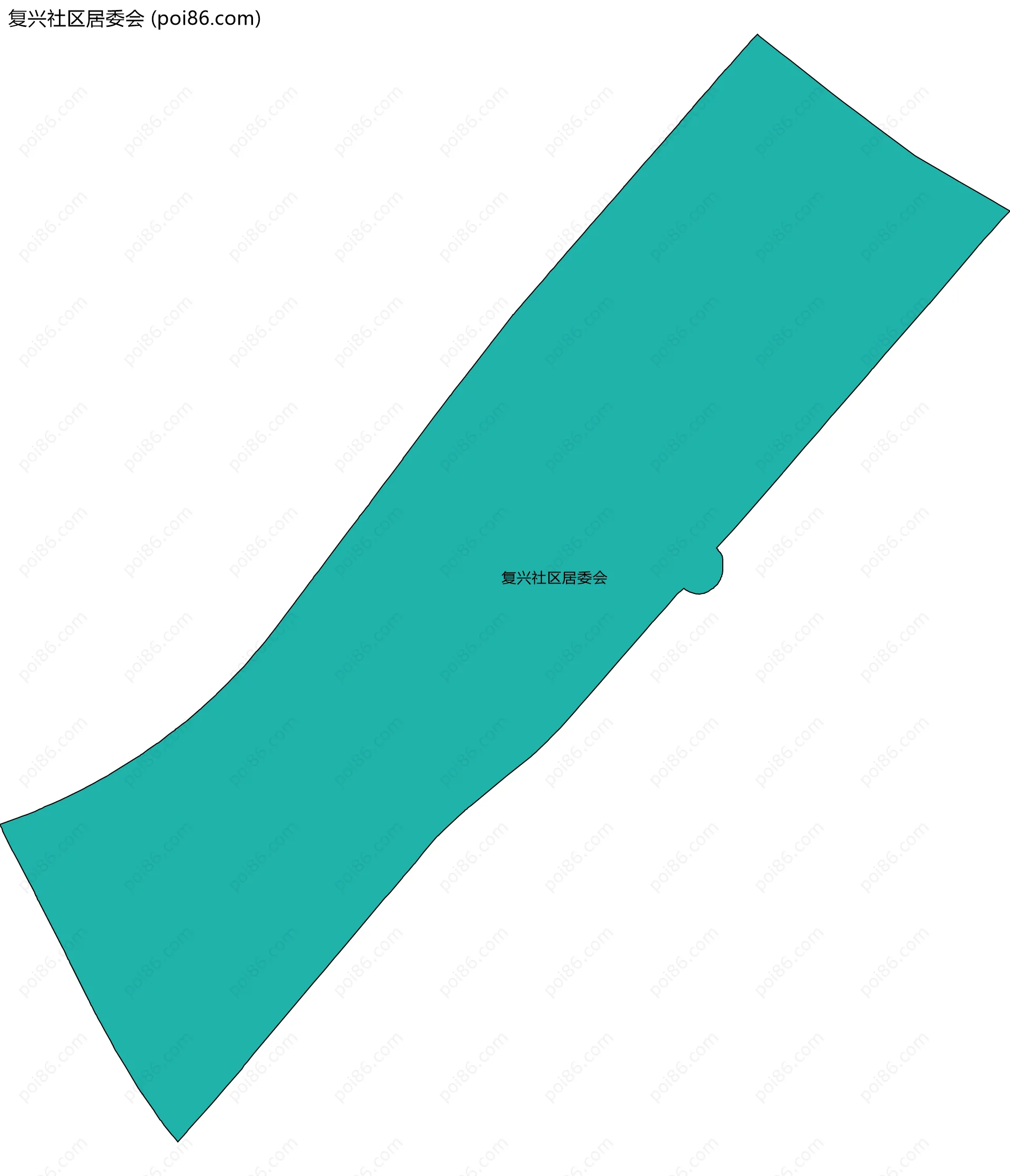 复兴社区居委会边界地图