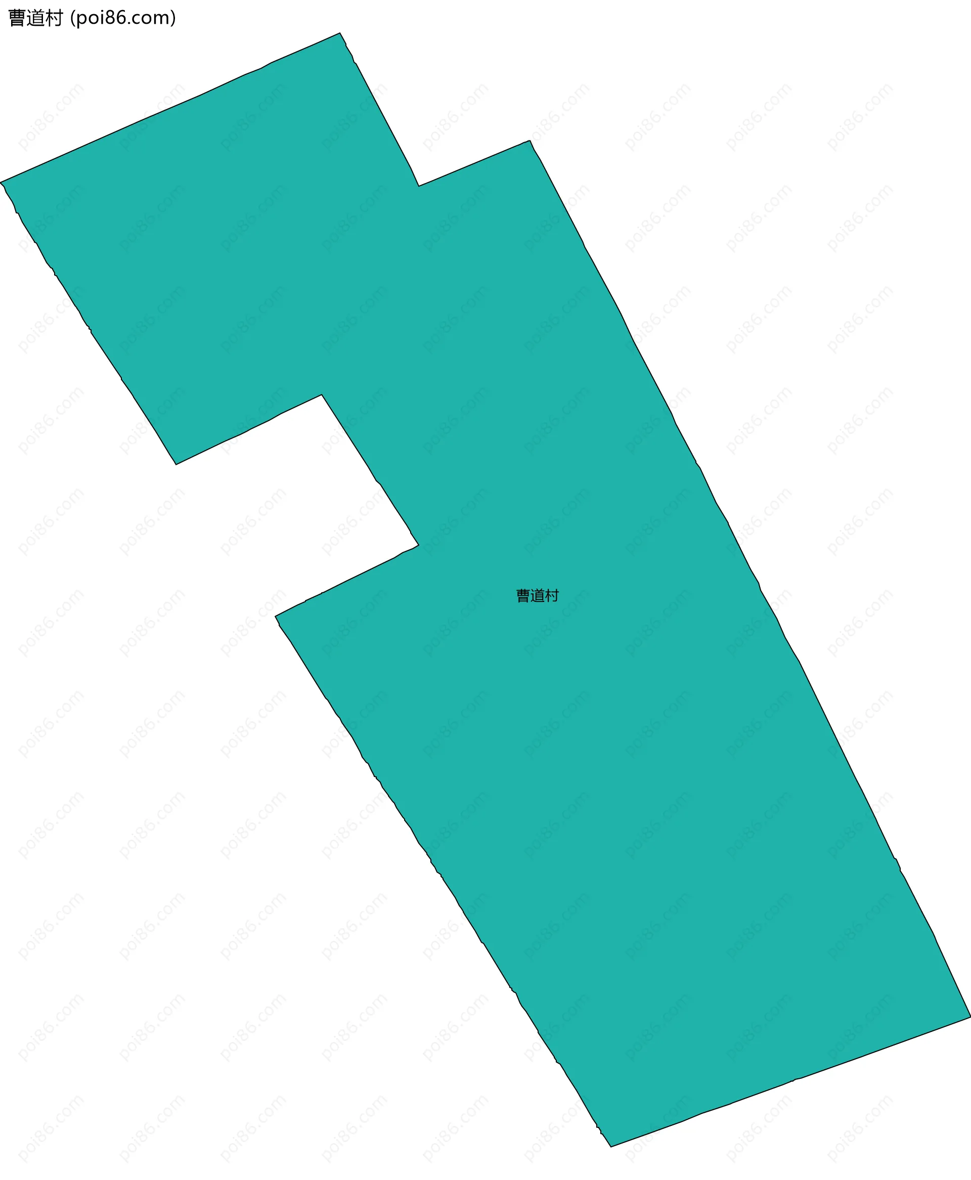 曹道村边界地图