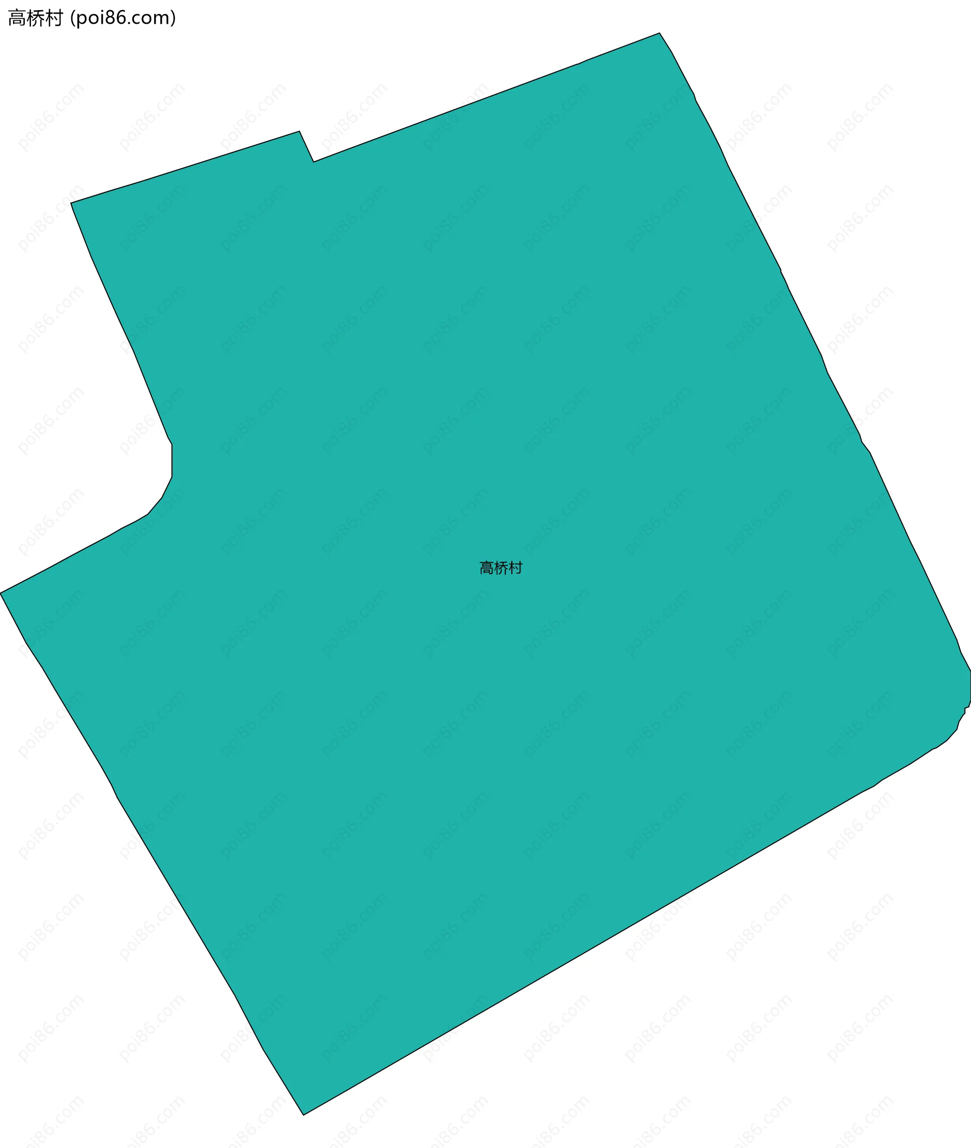 高桥村边界地图