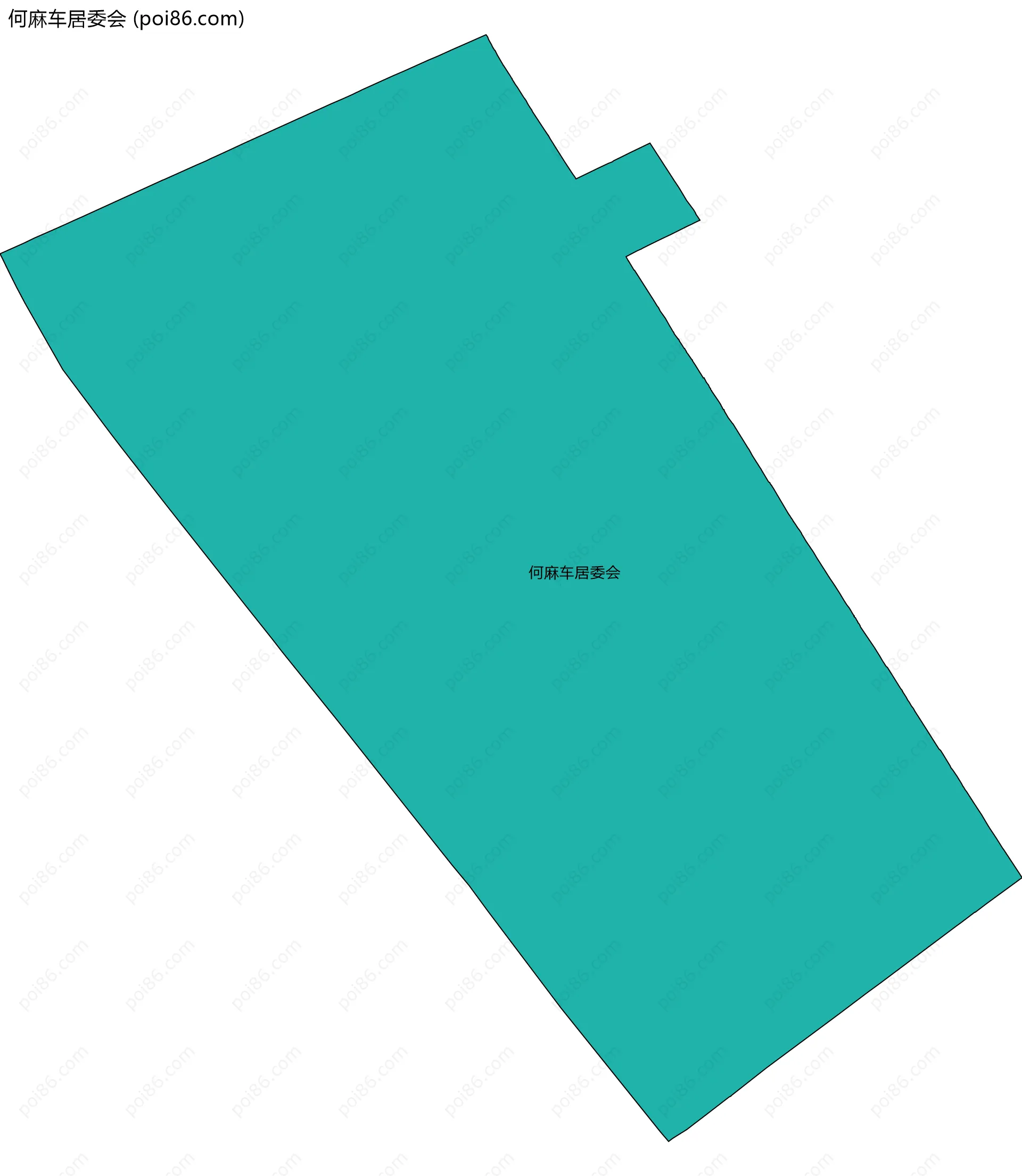 何麻车居委会边界地图