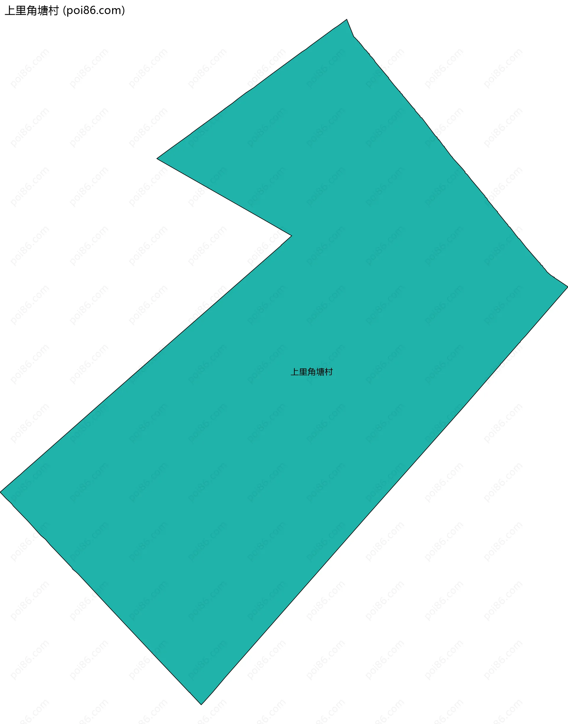 上里角塘村边界地图