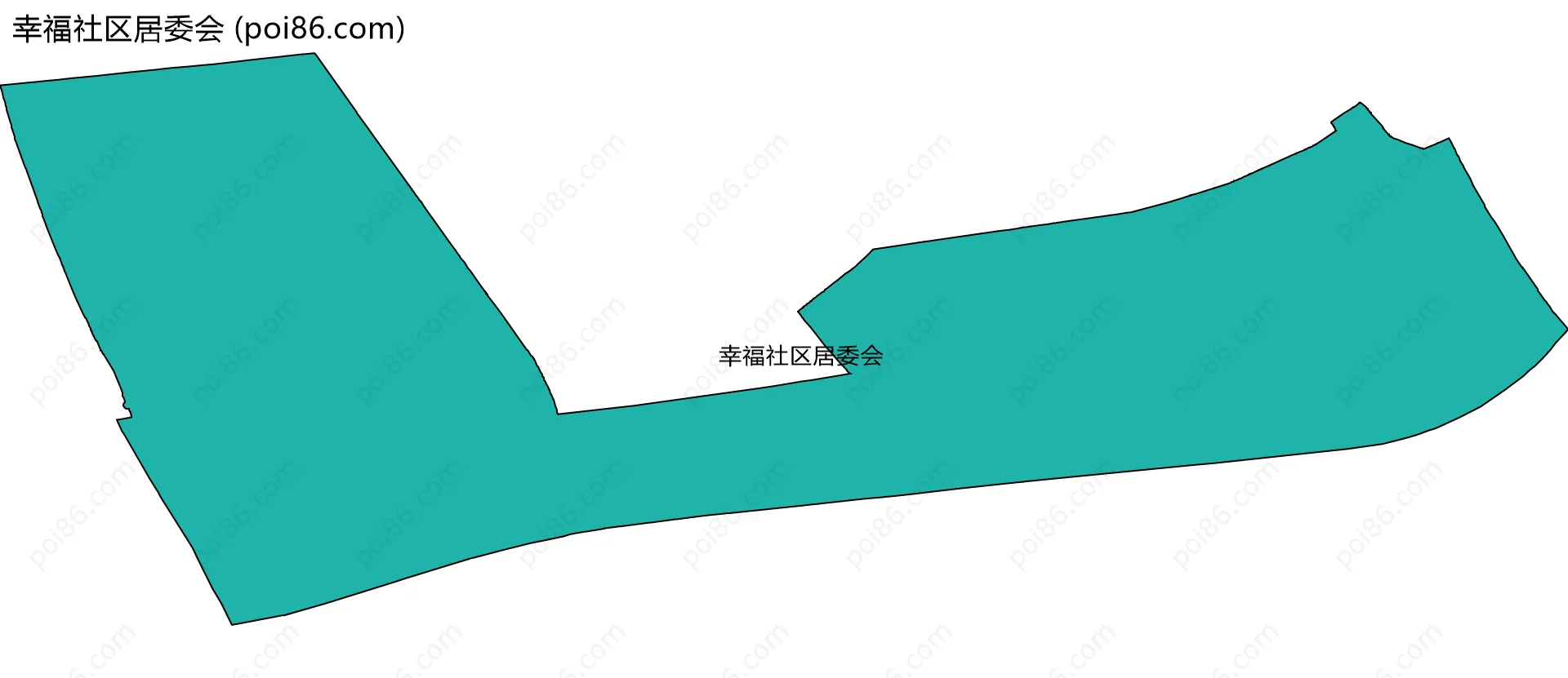 幸福社区居委会边界地图