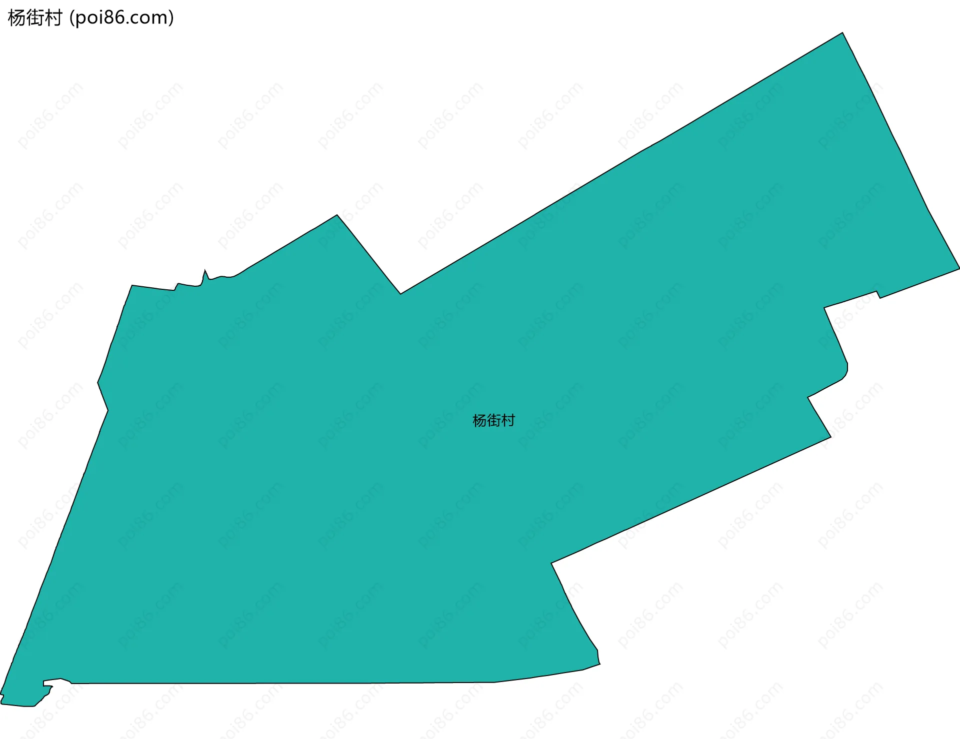 杨街村边界地图