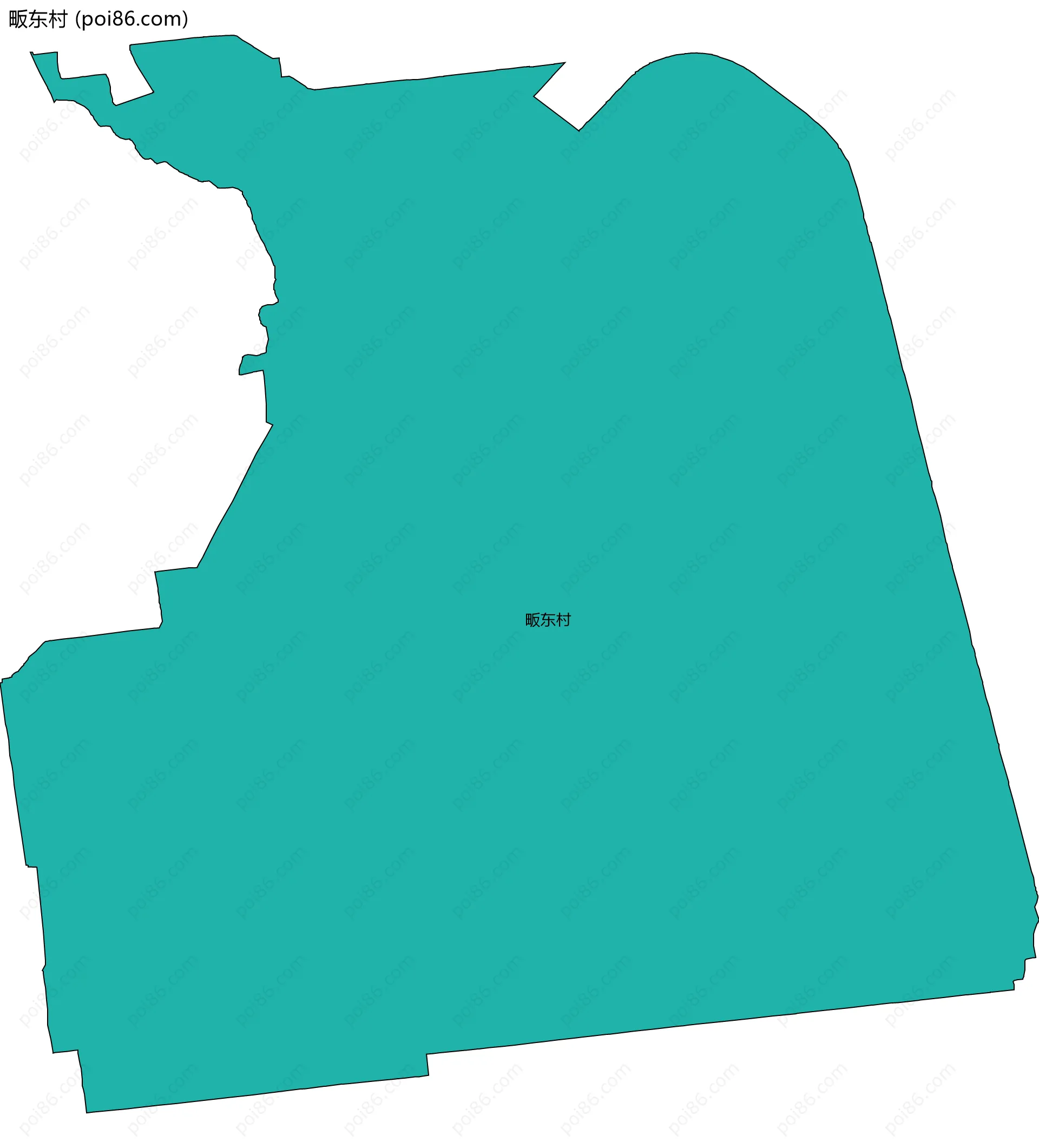 畈东村边界地图