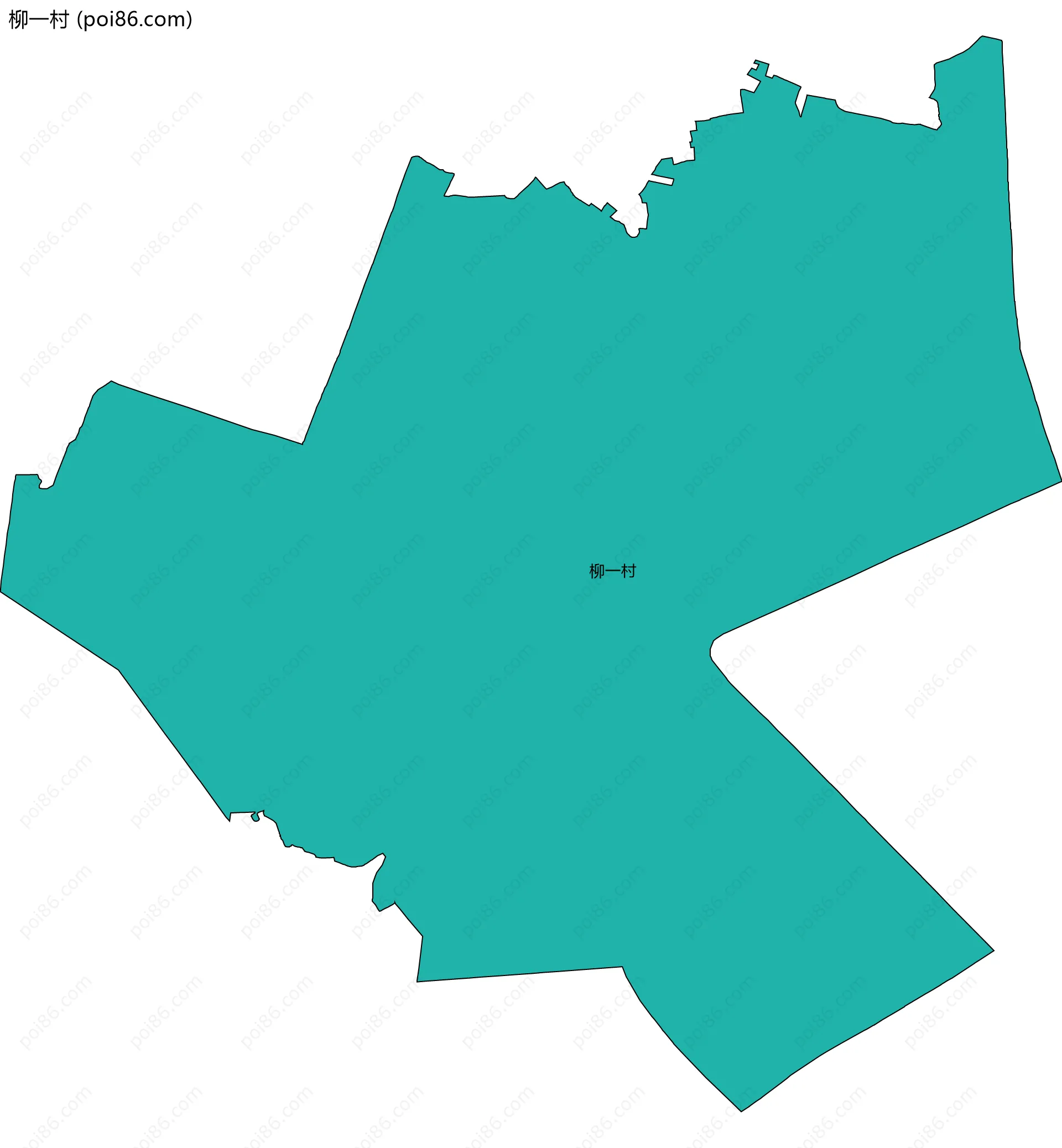 柳一村边界地图