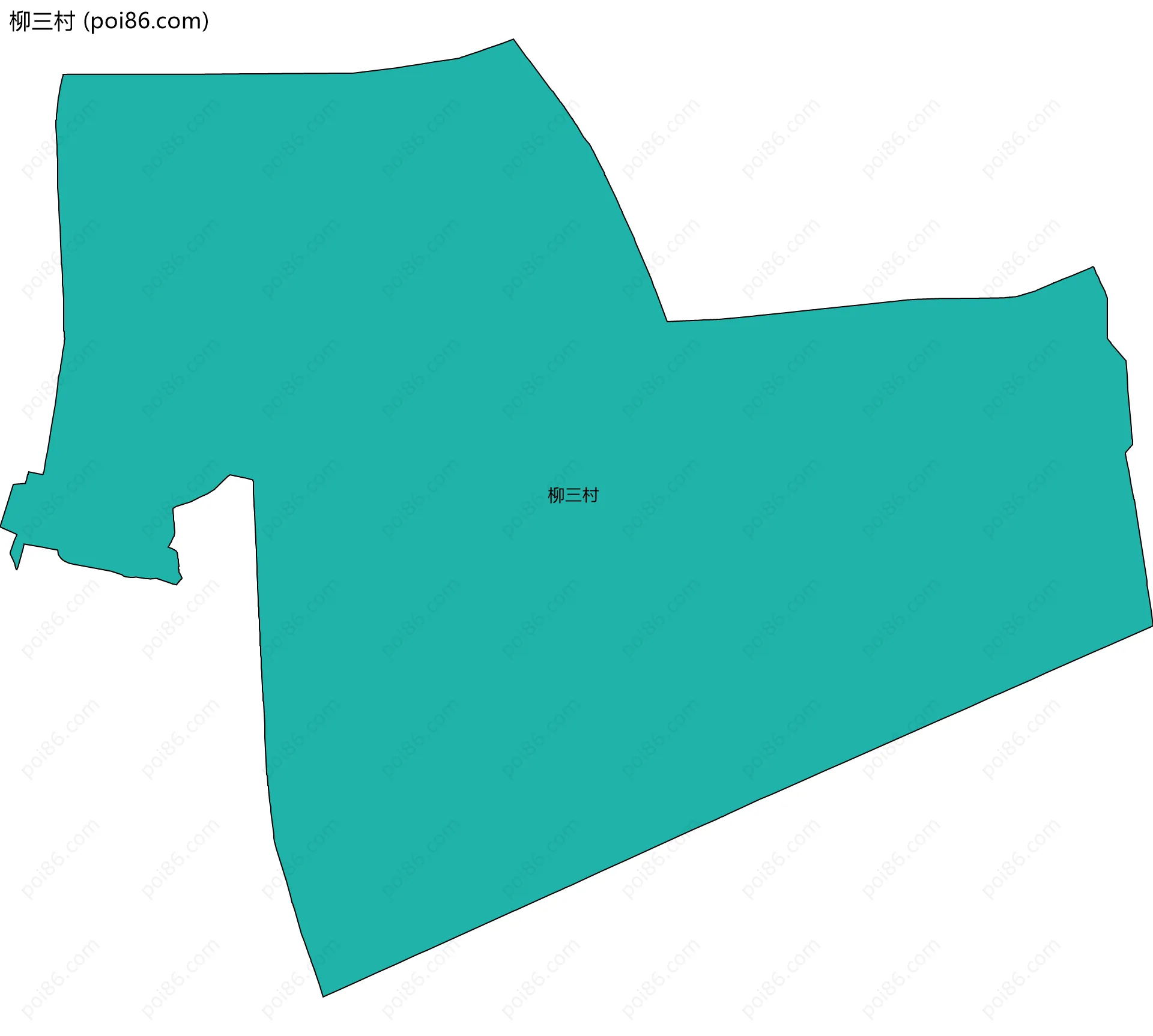 柳三村边界地图