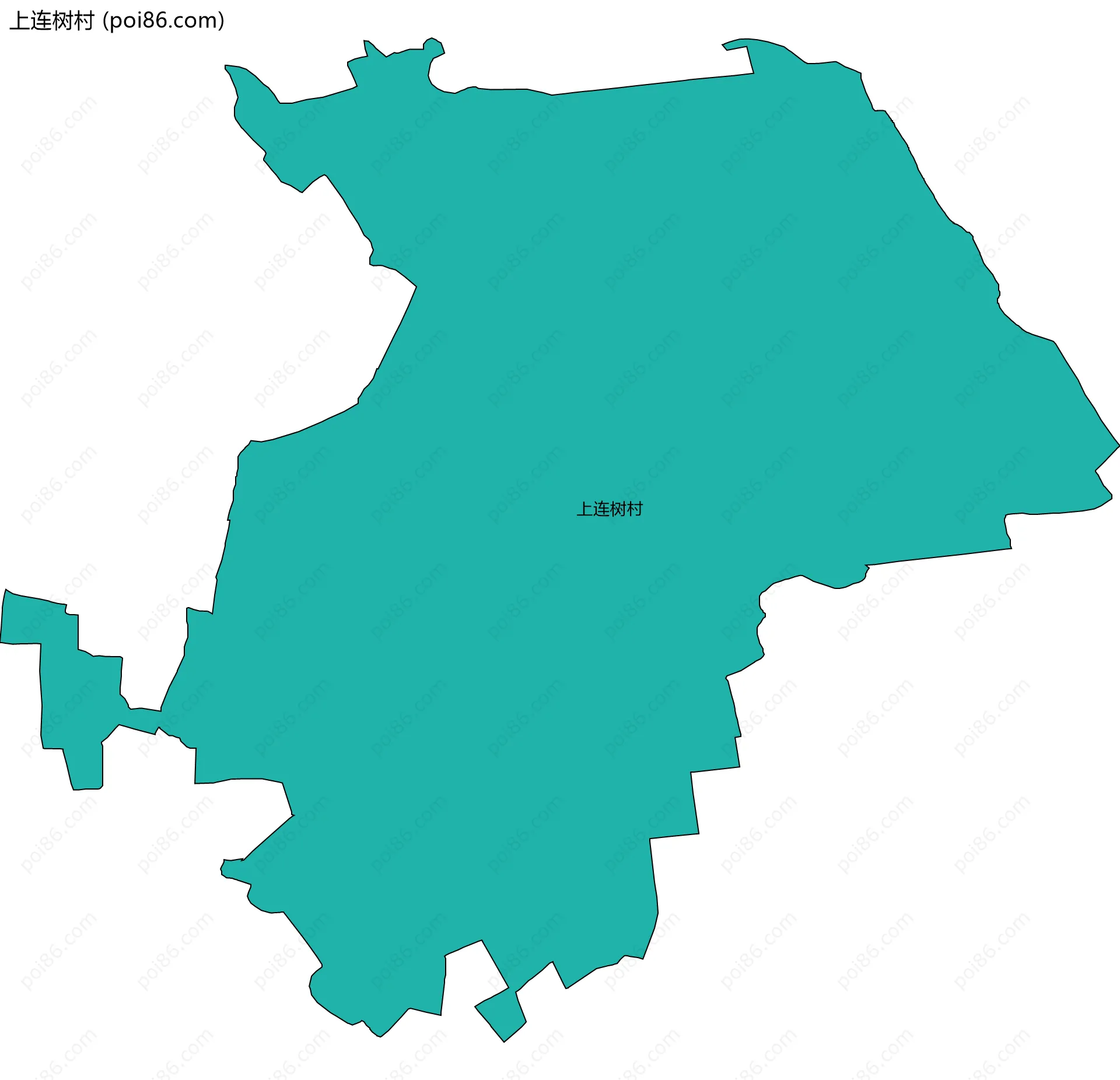 上连树村边界地图