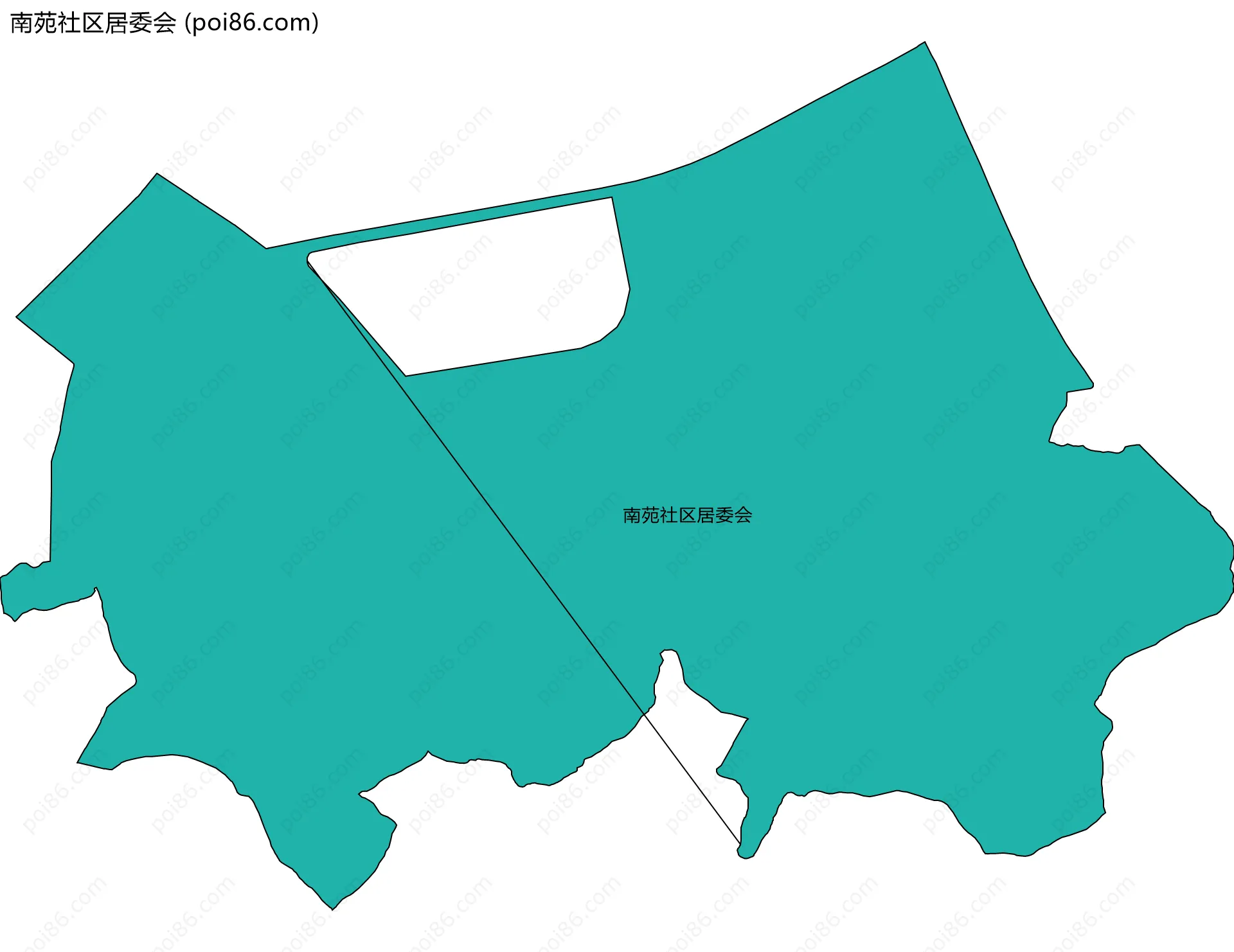 南苑社区居委会边界地图