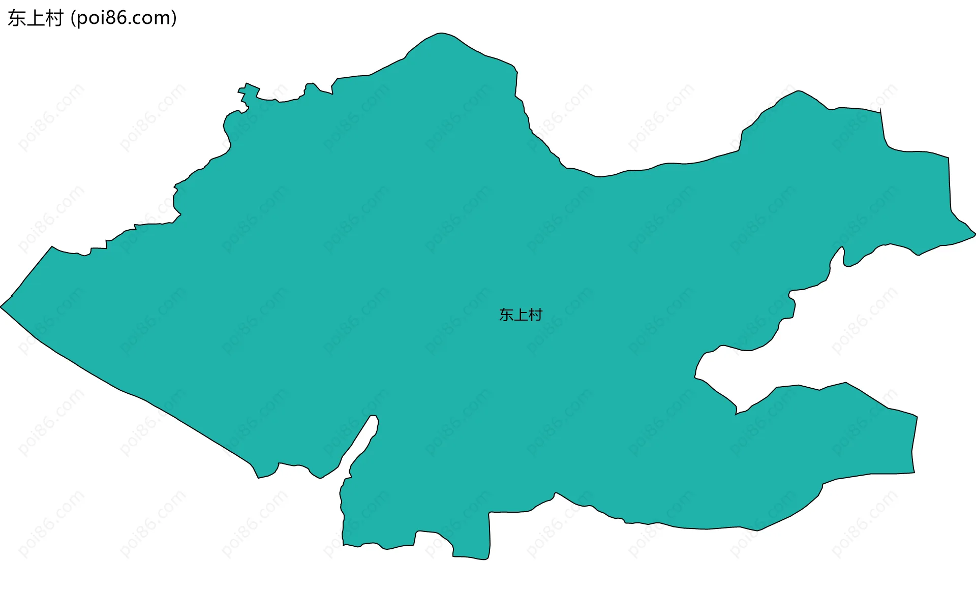东上村边界地图