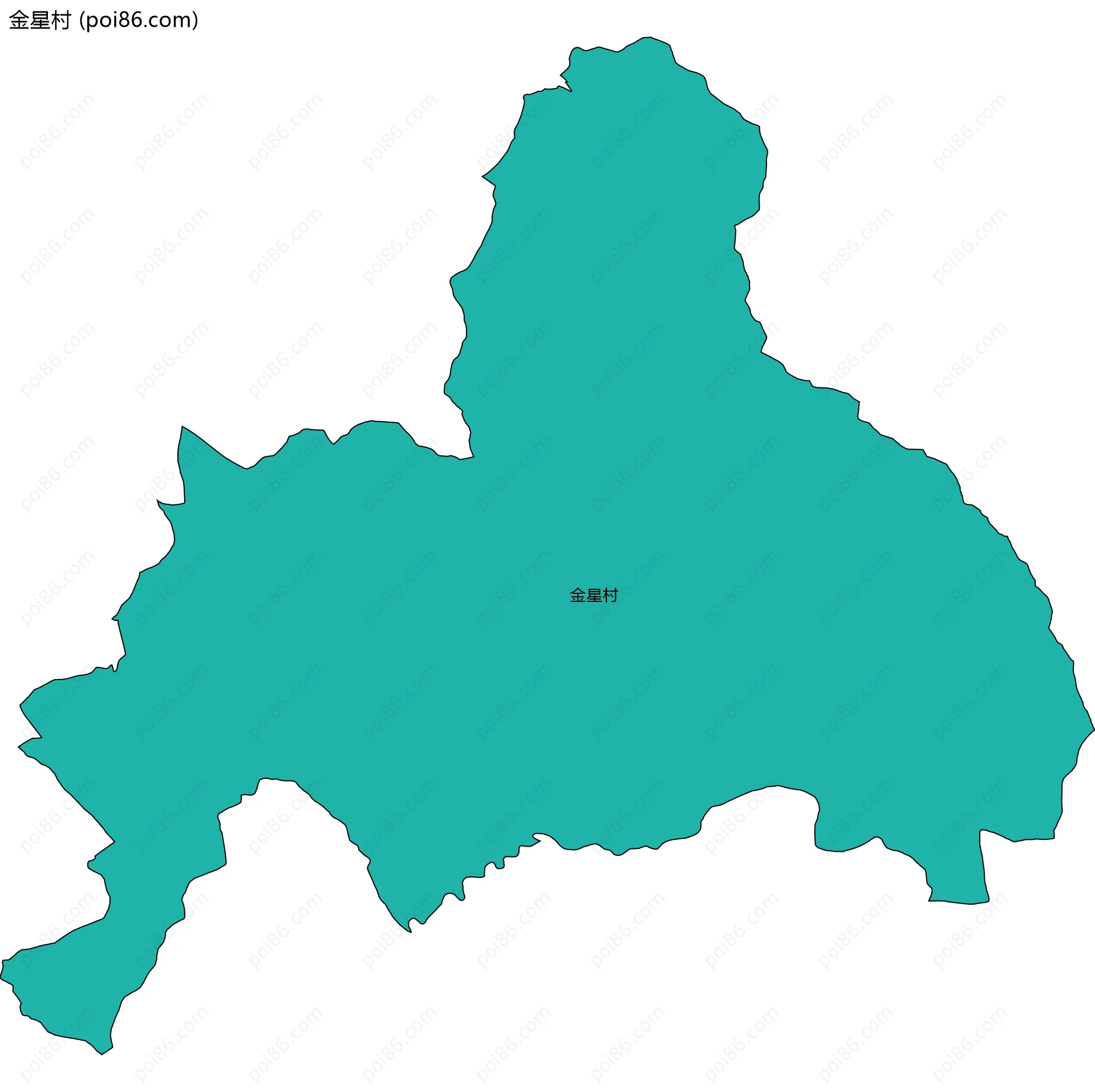 金星村边界地图