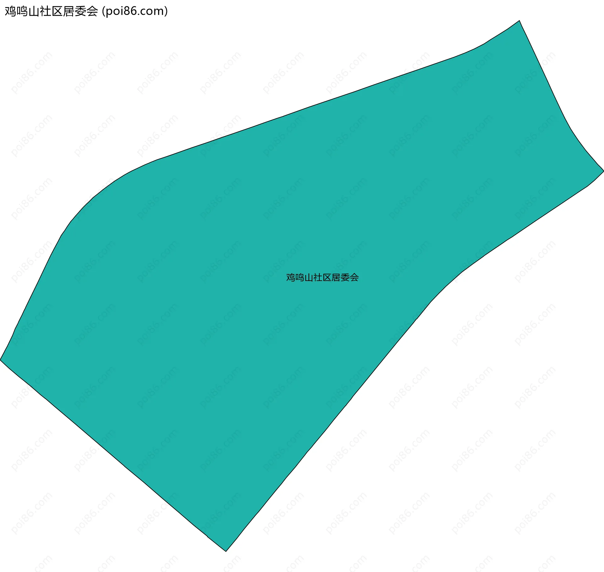 鸡鸣山社区居委会边界地图