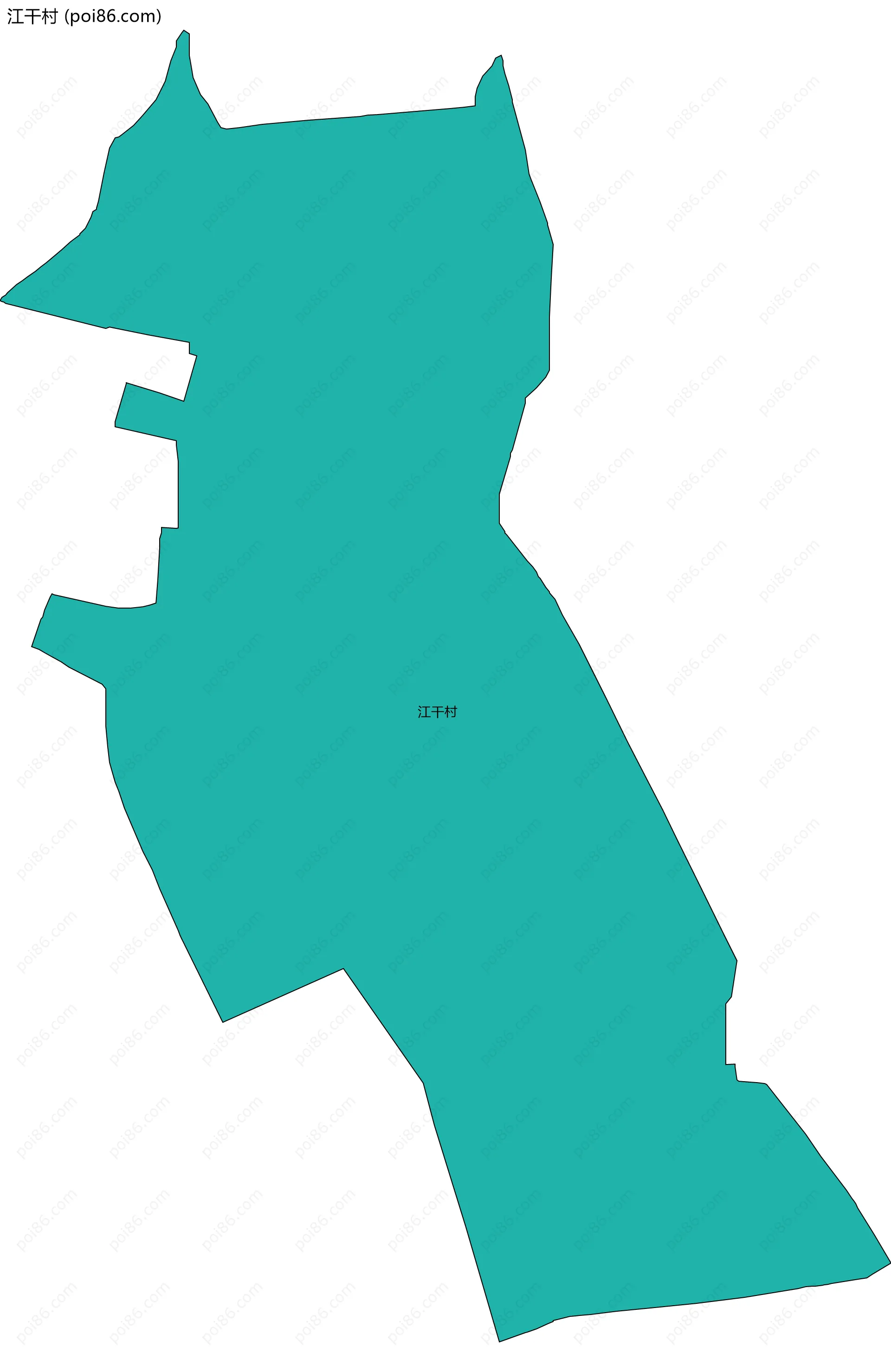 江干村边界地图