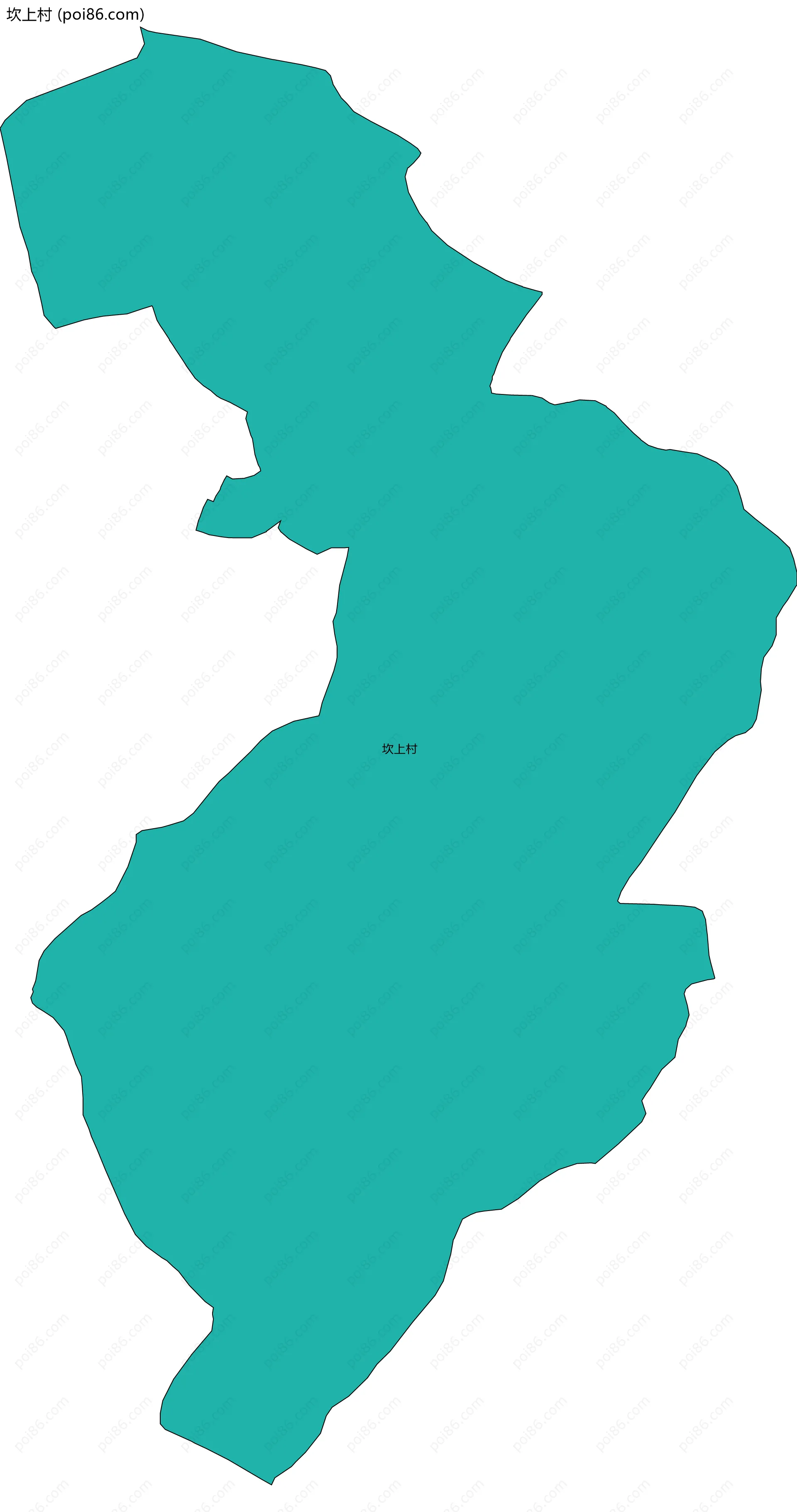 坎上村边界地图