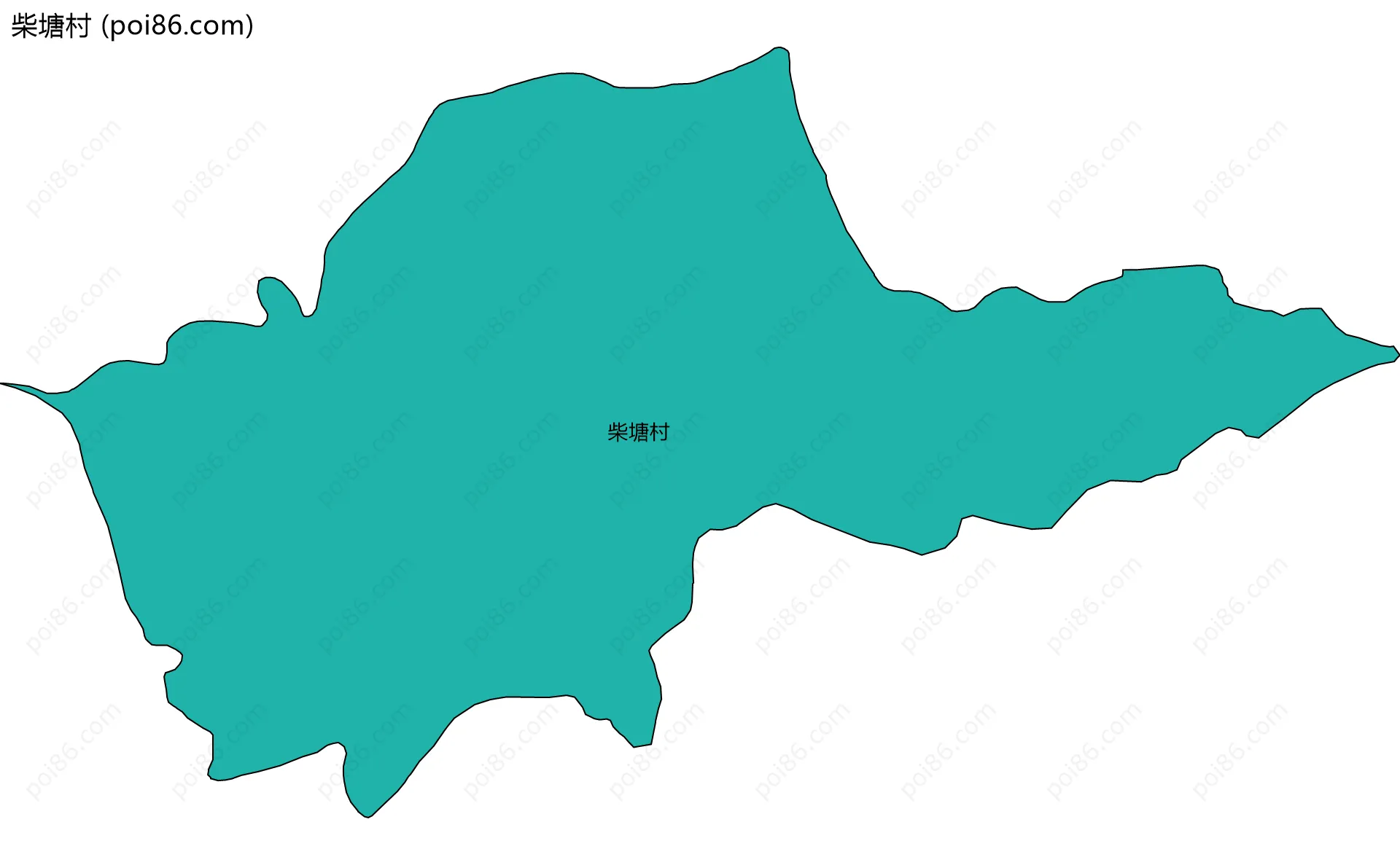 柴塘村边界地图