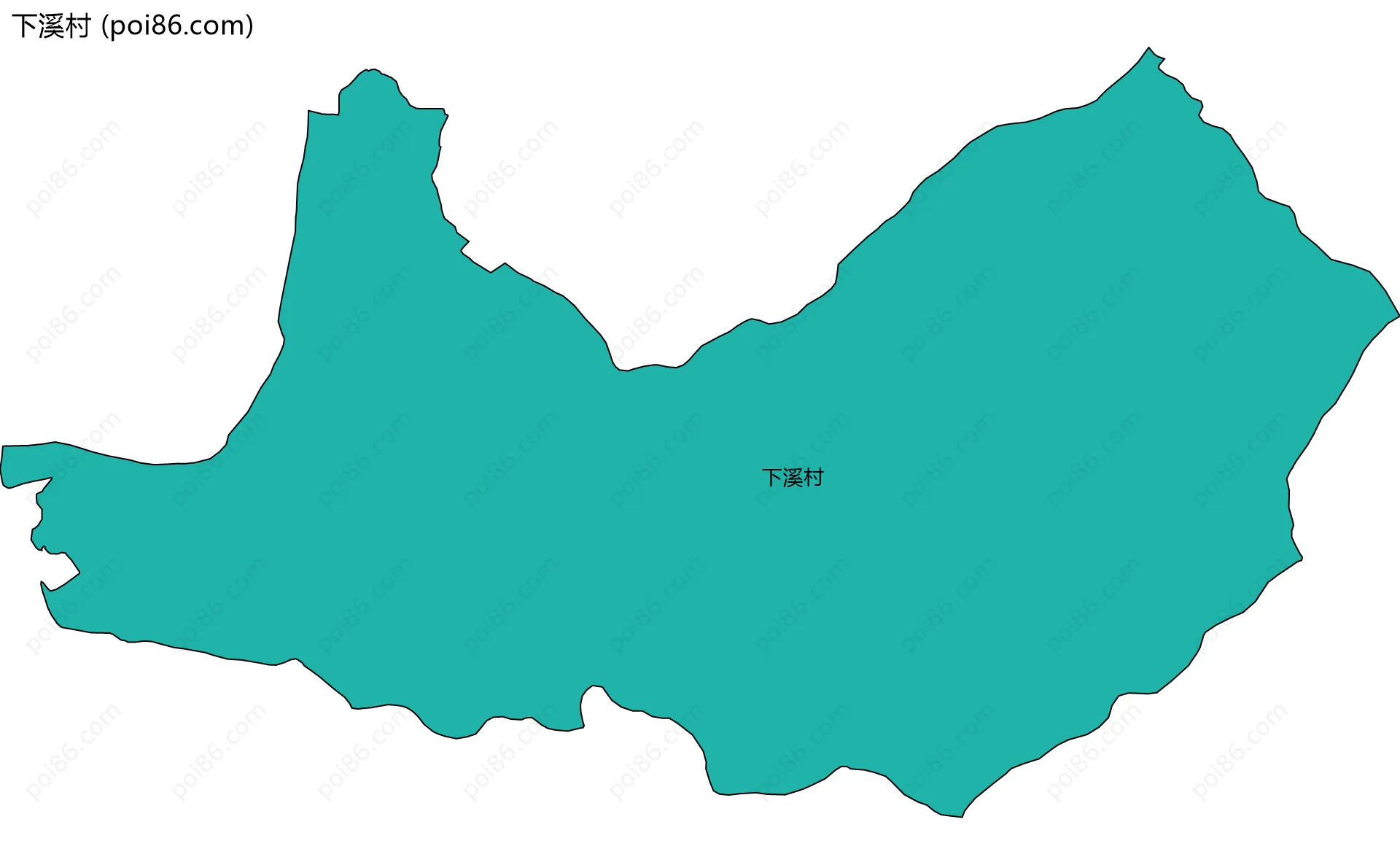 下溪村边界地图