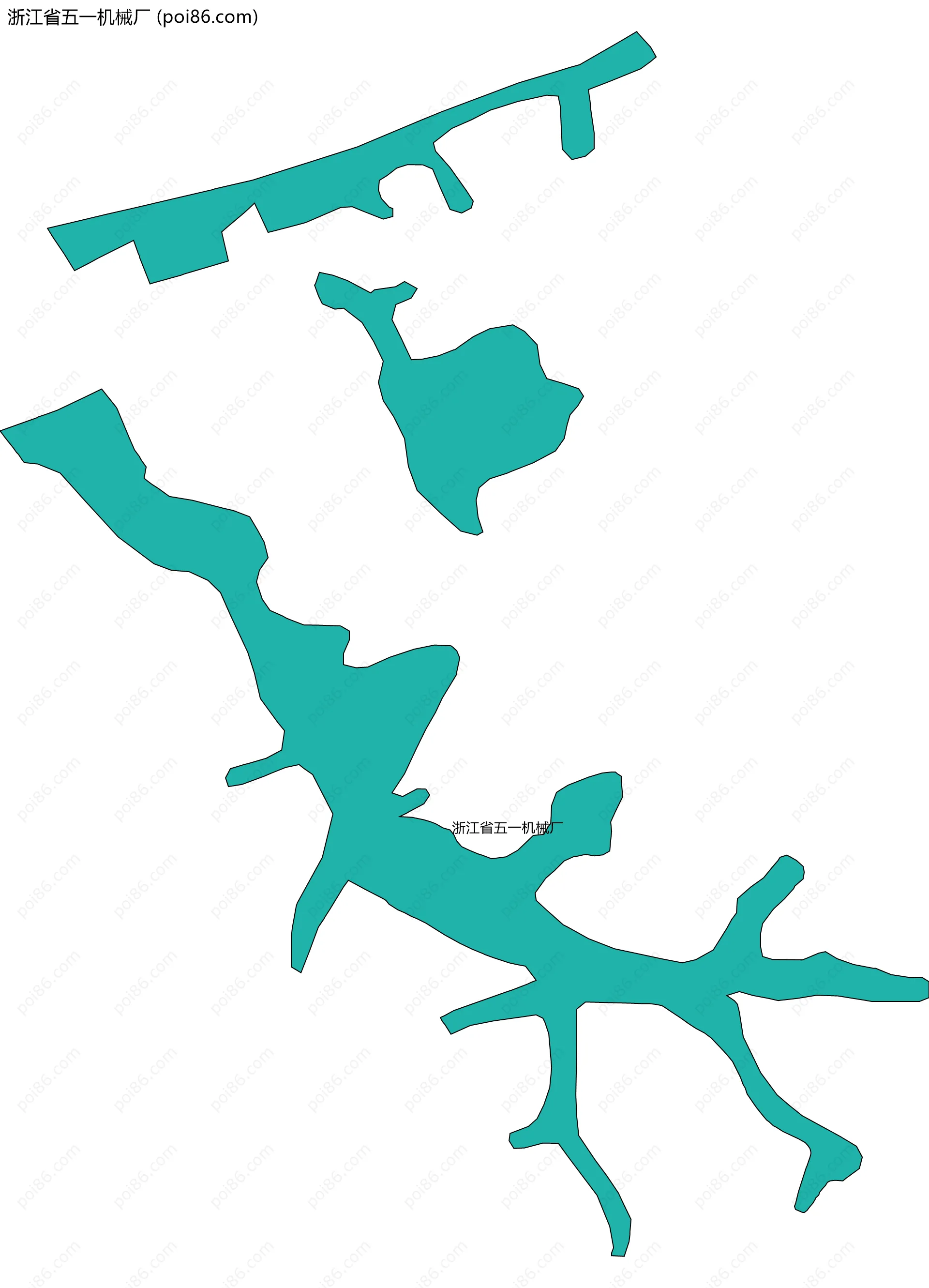 浙江省五一机械厂边界地图