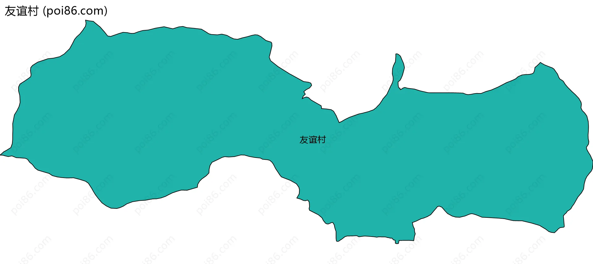 友谊村边界地图