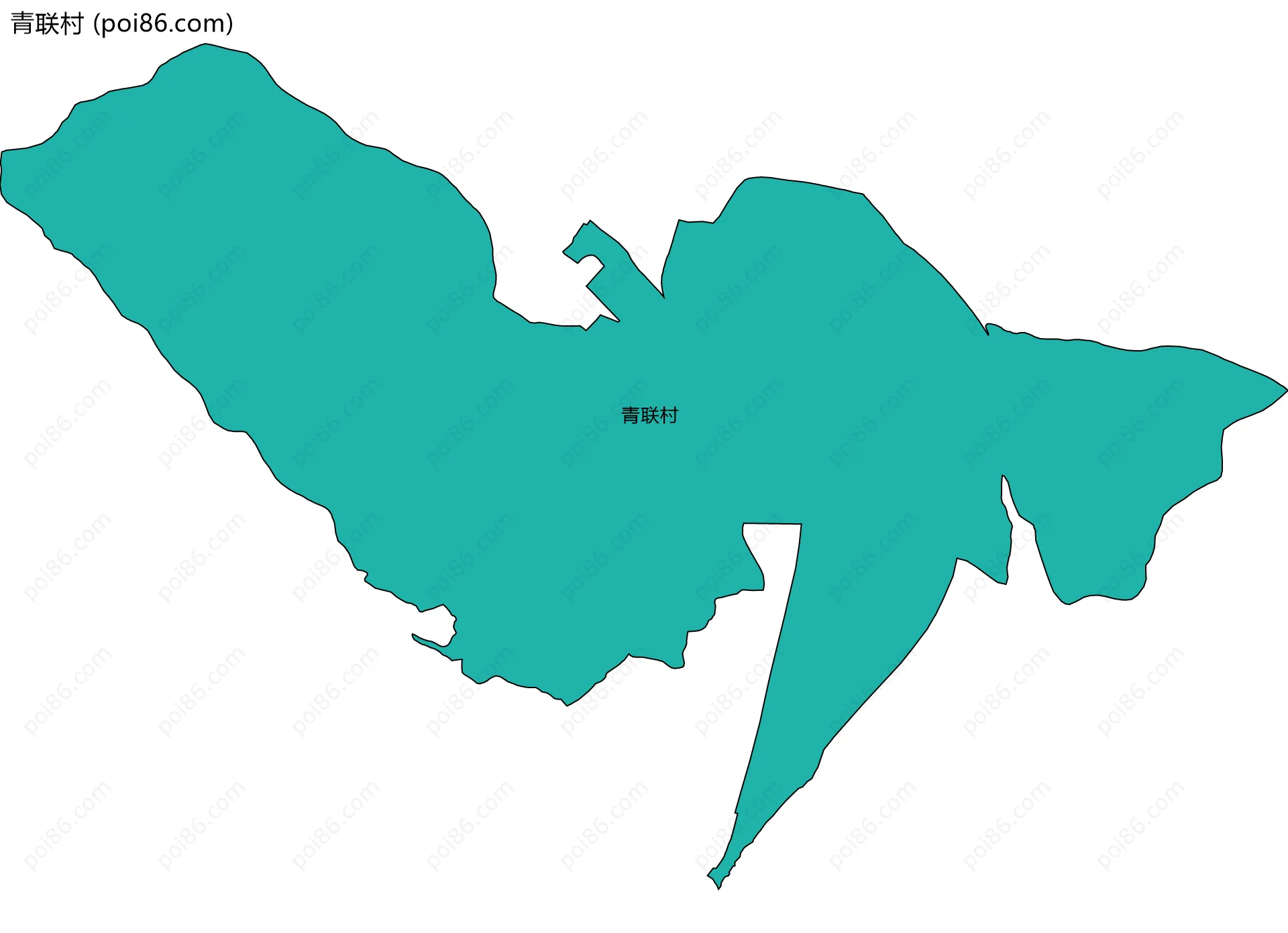 青联村边界地图