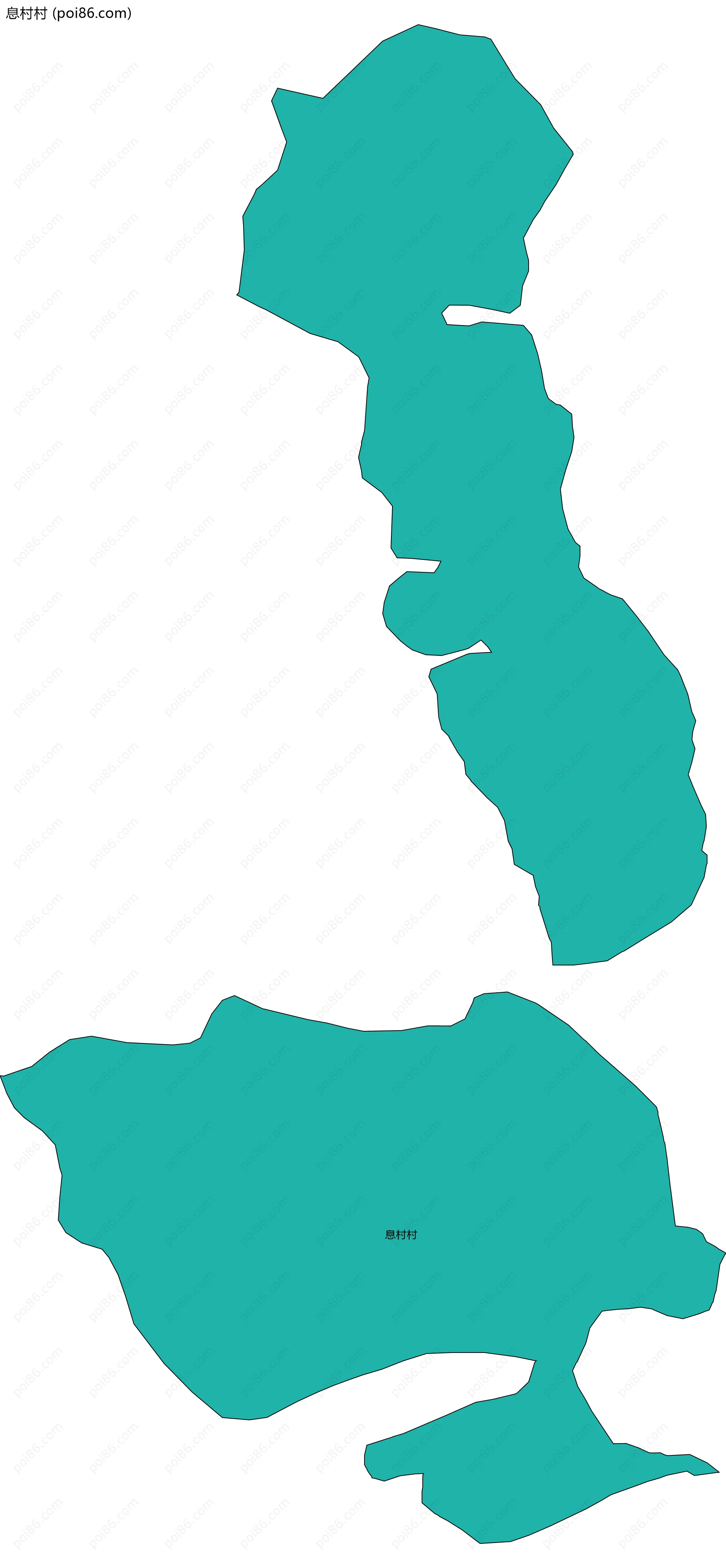 息村村边界地图