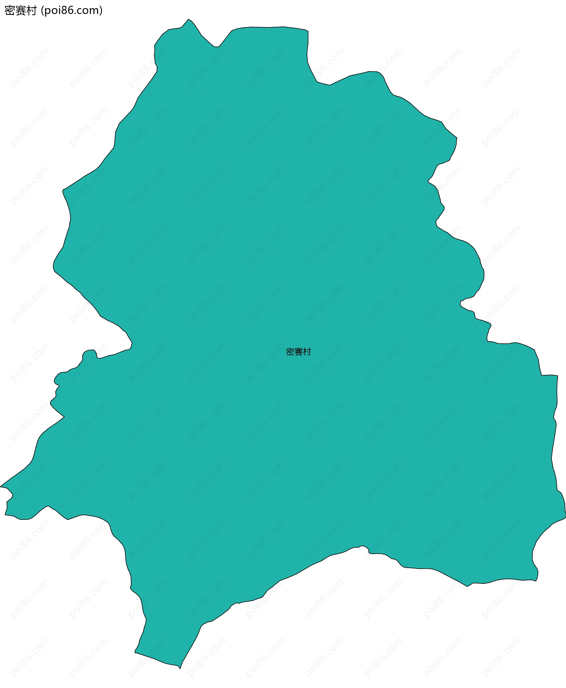 密赛村边界地图