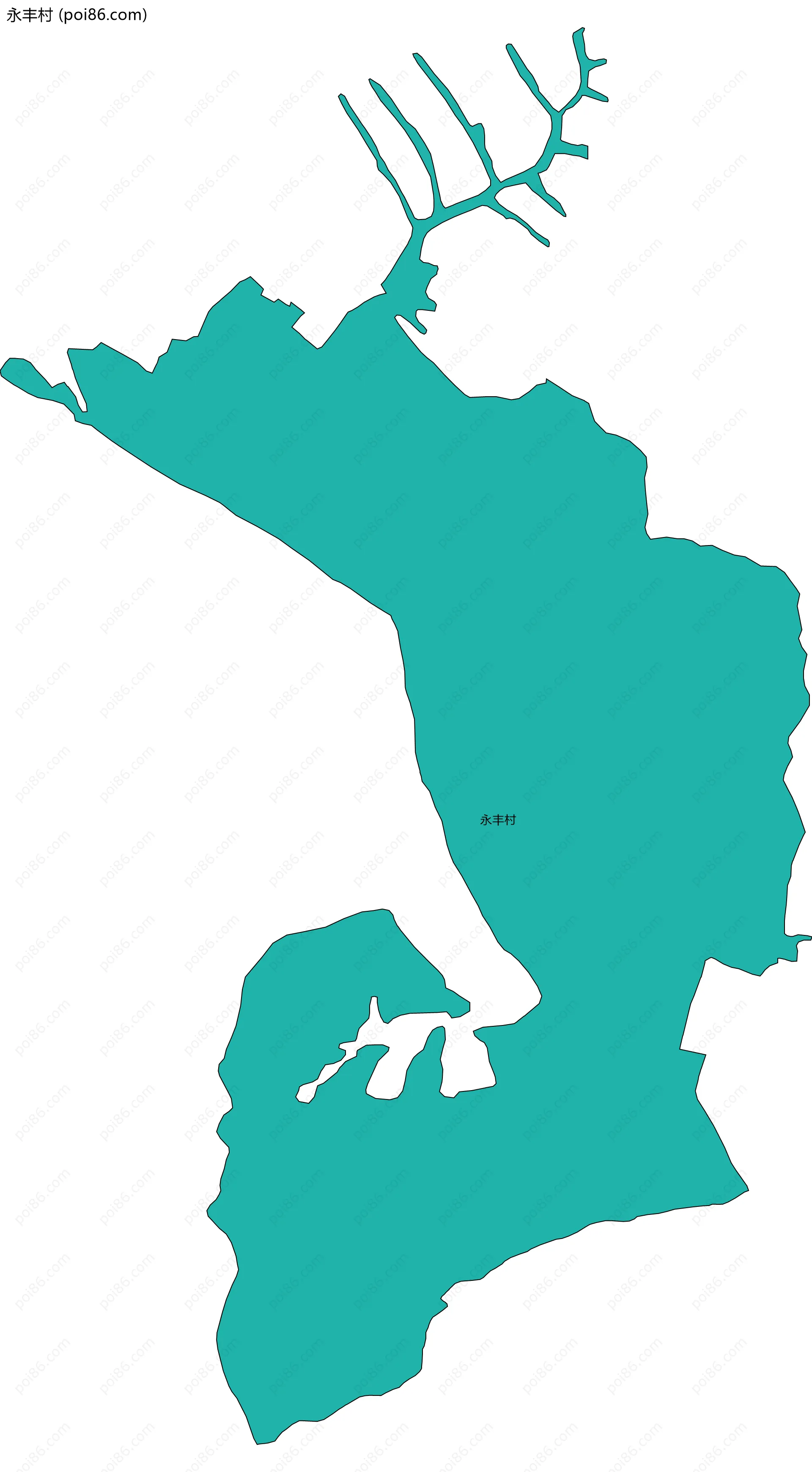 永丰村边界地图