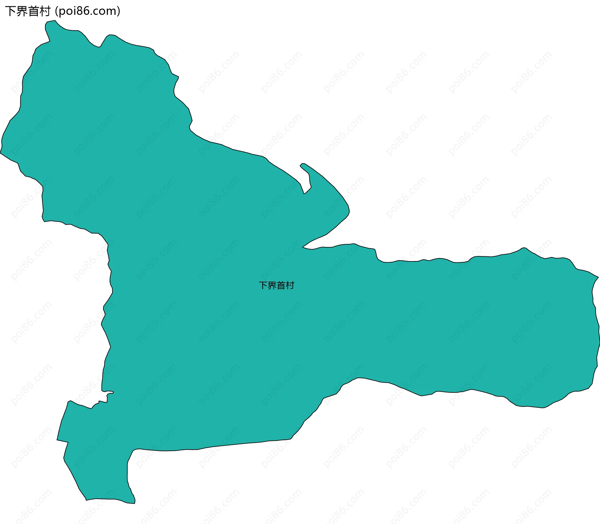 下界首村边界地图
