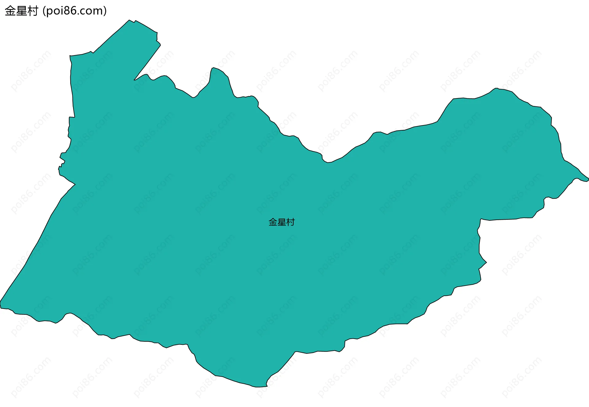 金星村边界地图