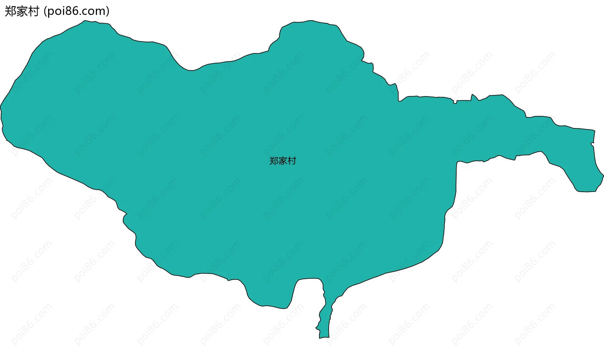 郑家村边界地图