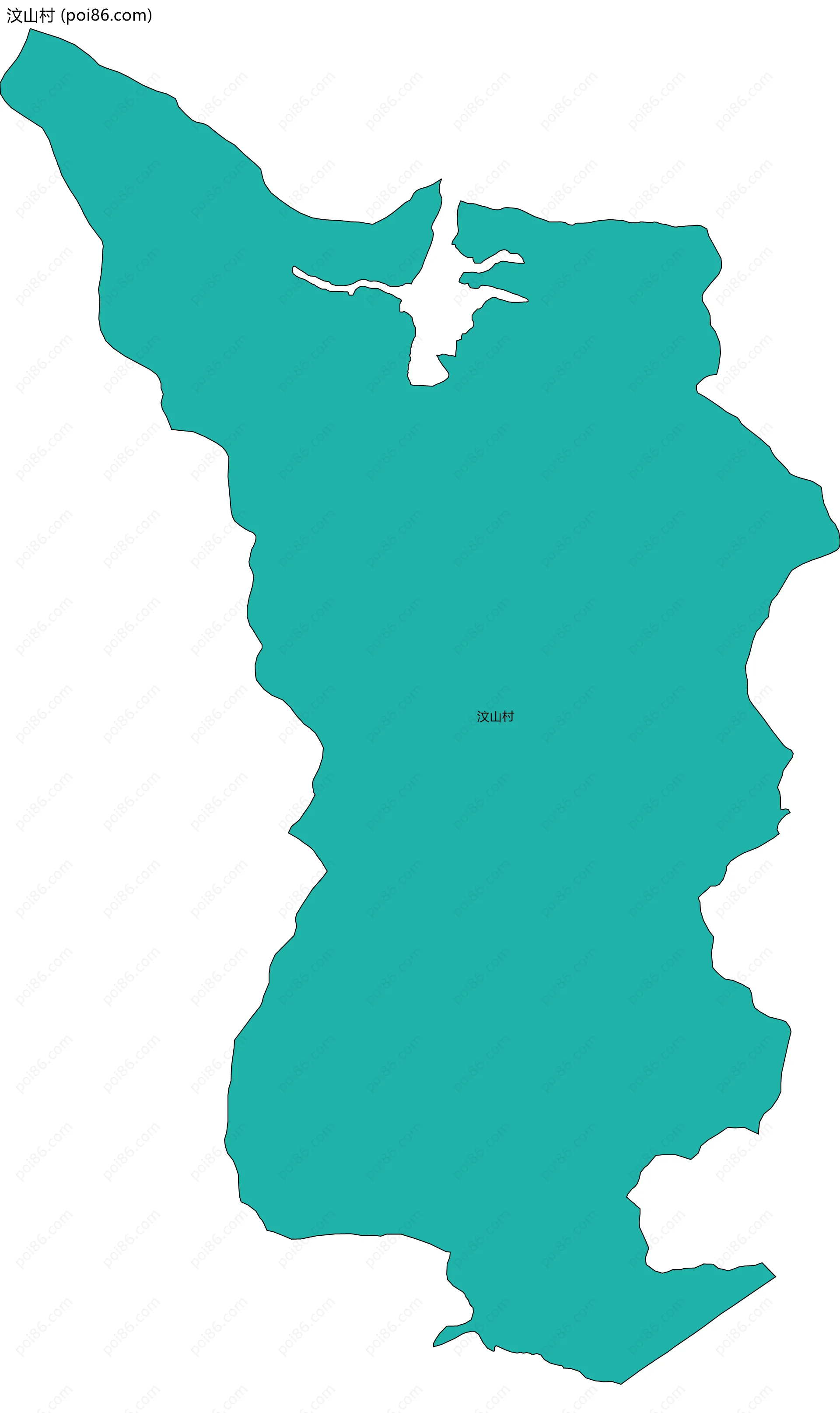 汶山村边界地图