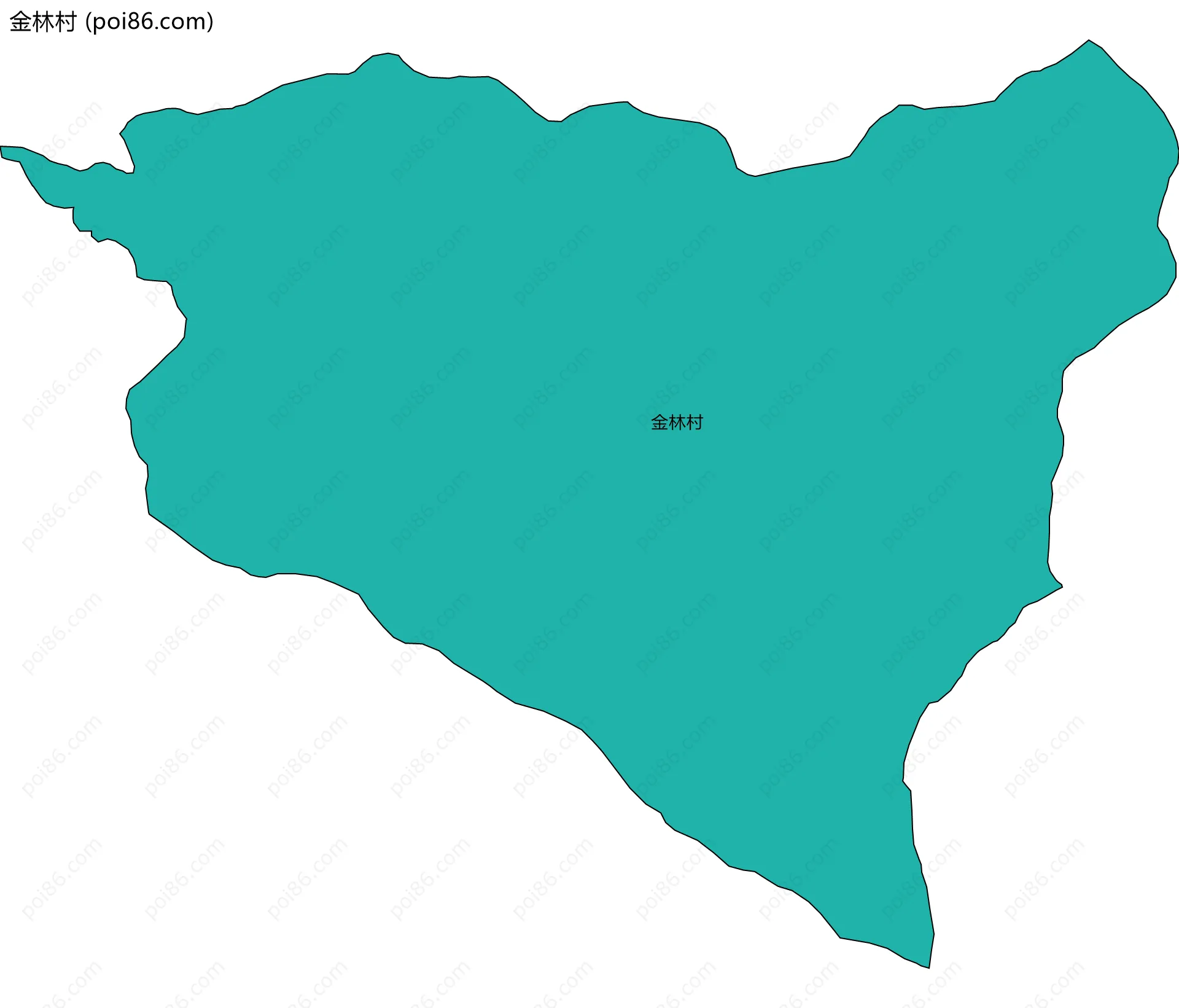 金林村边界地图