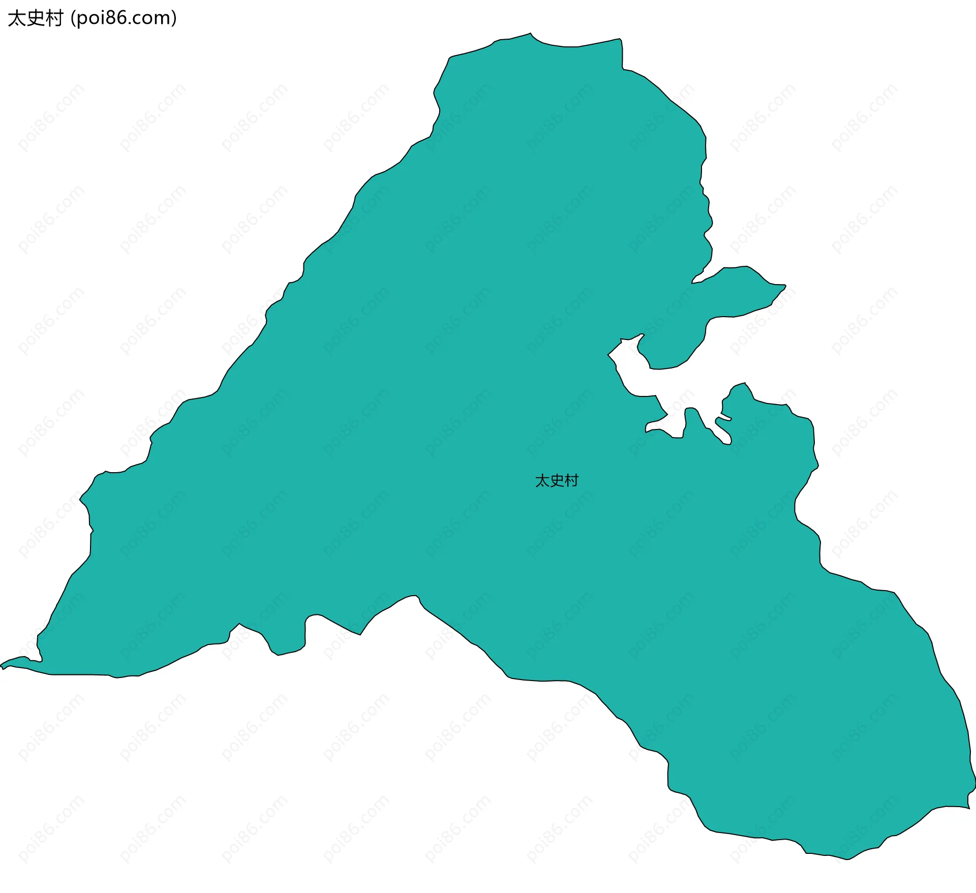 太史村边界地图