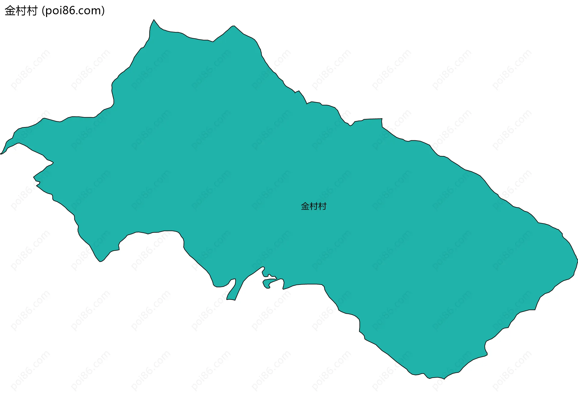 金村村边界地图
