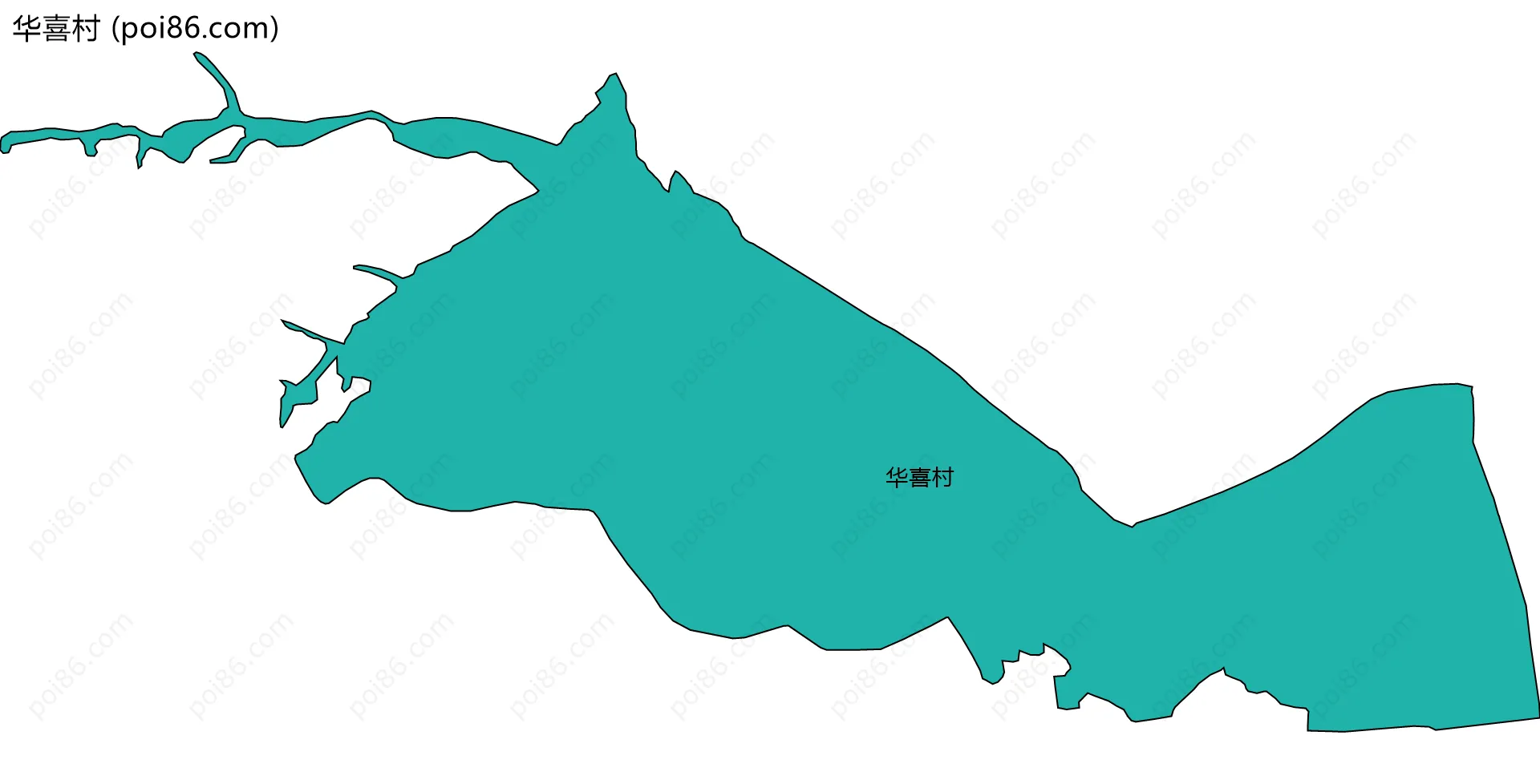 华喜村边界地图