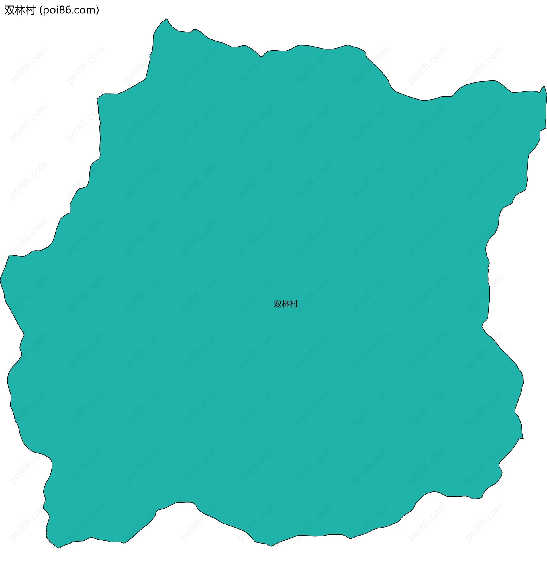 双林村边界地图