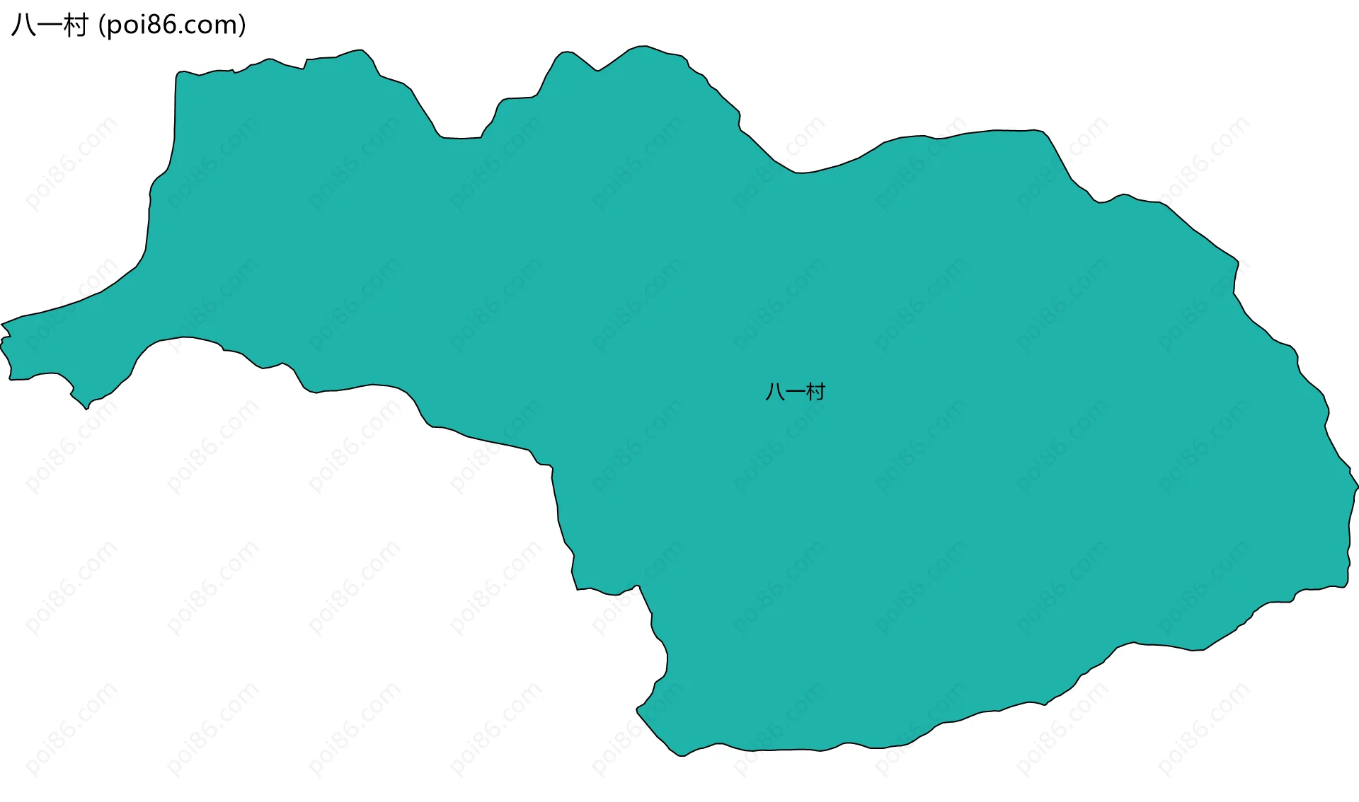 八一村边界地图