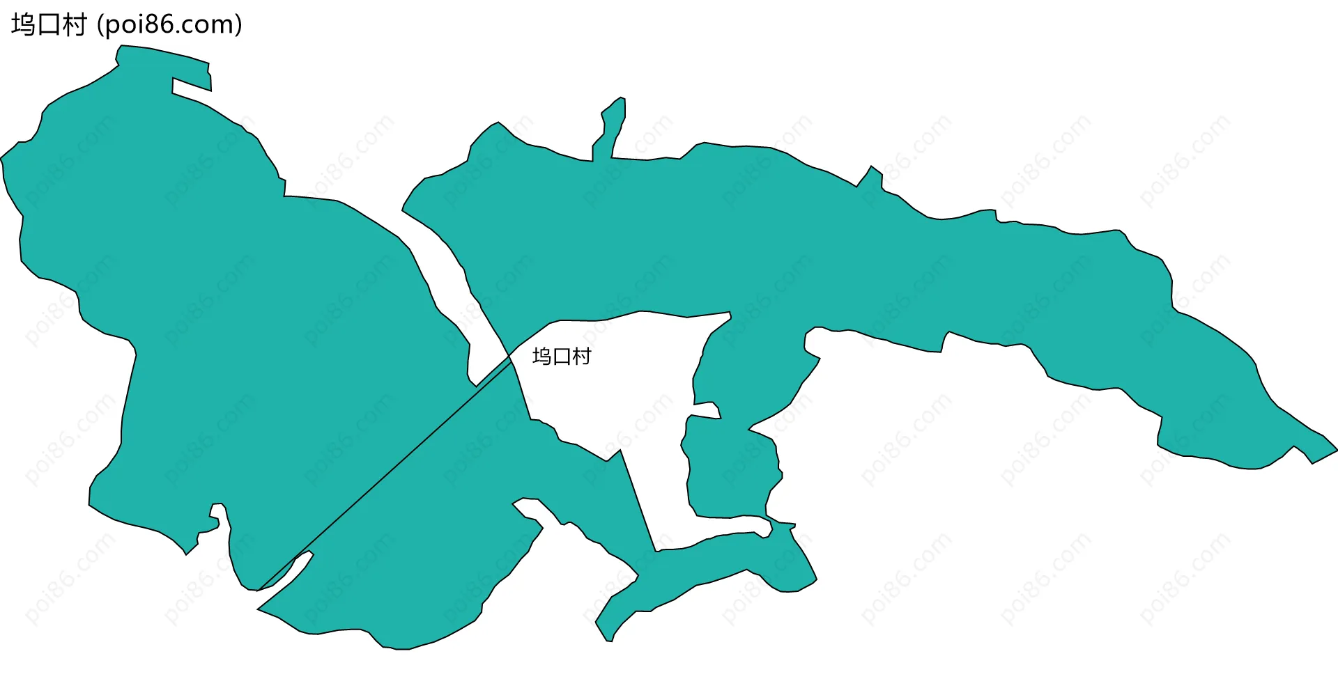 坞口村边界地图