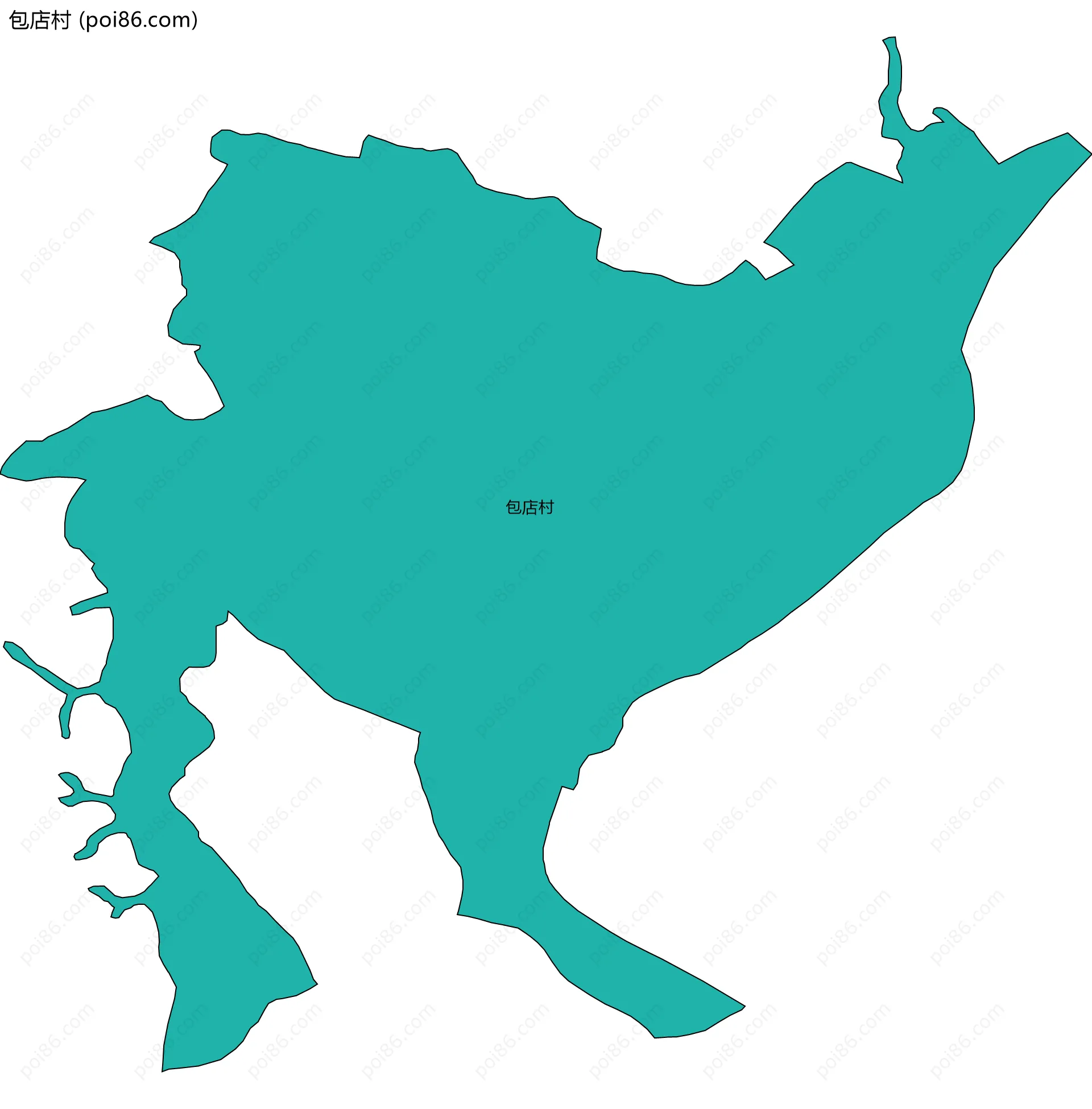 包店村边界地图